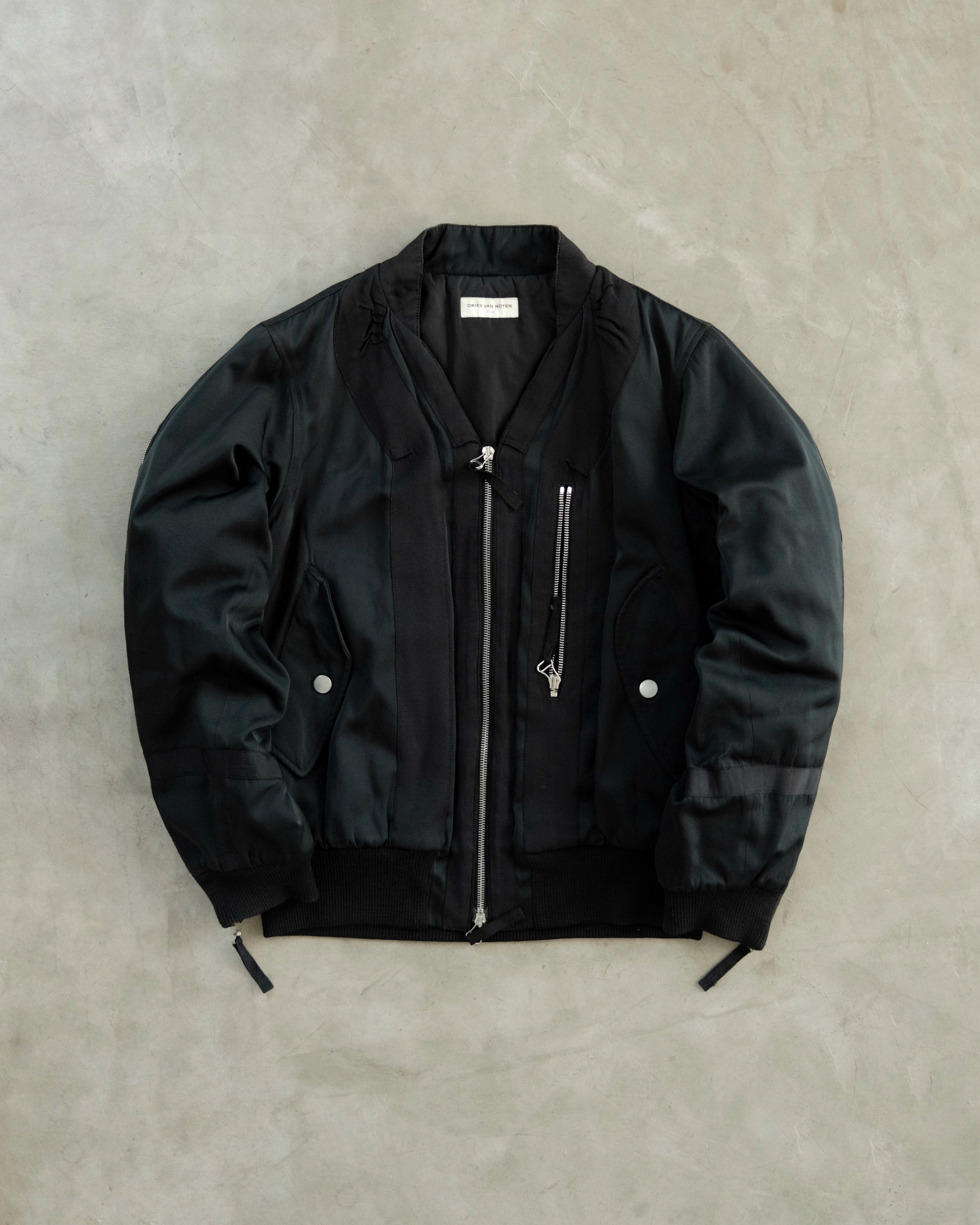 FW14 DRIES VAN NOTEN Back Zip Bomber.