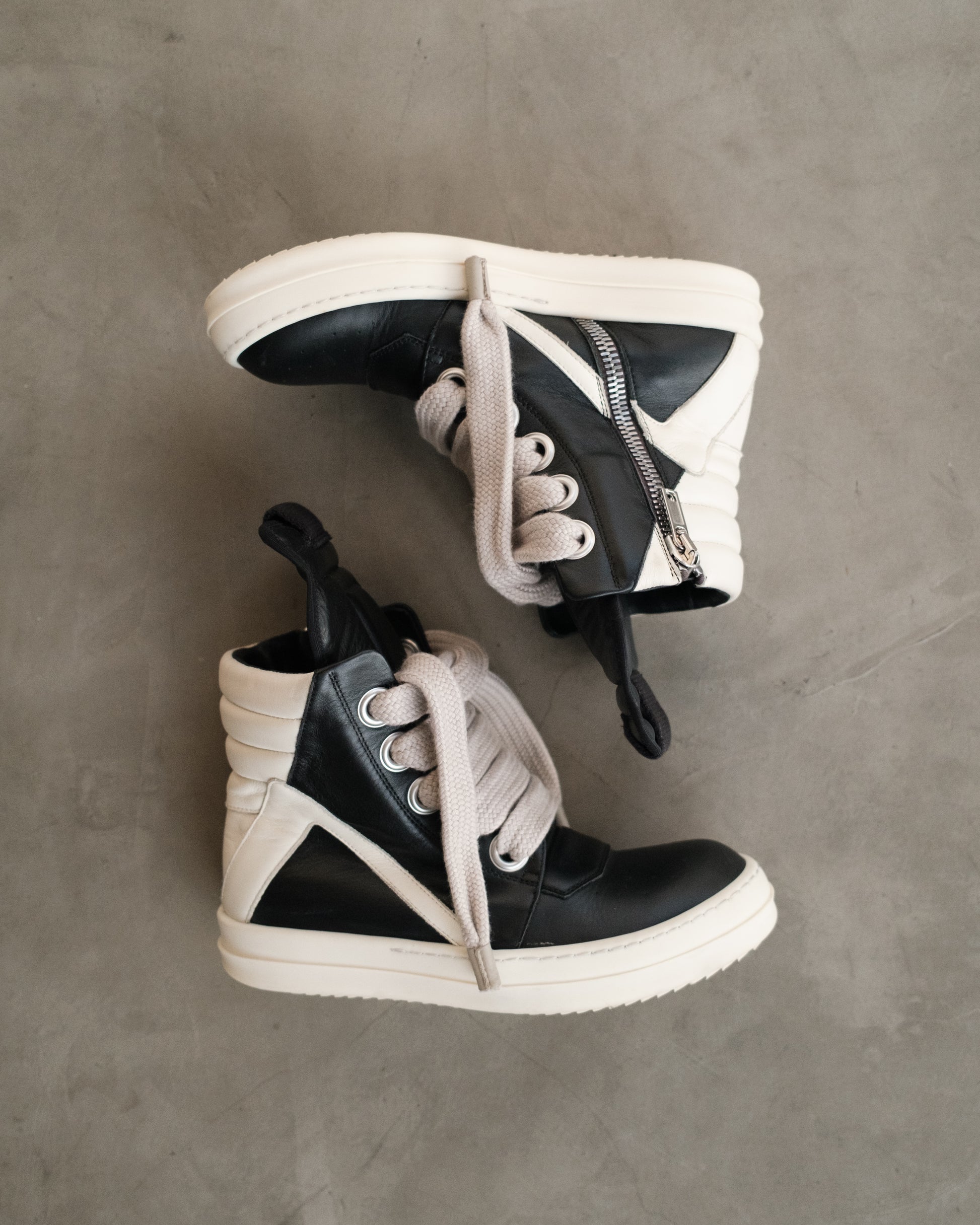 RICK OWENS SS22 Geobasket Jumbo Laces