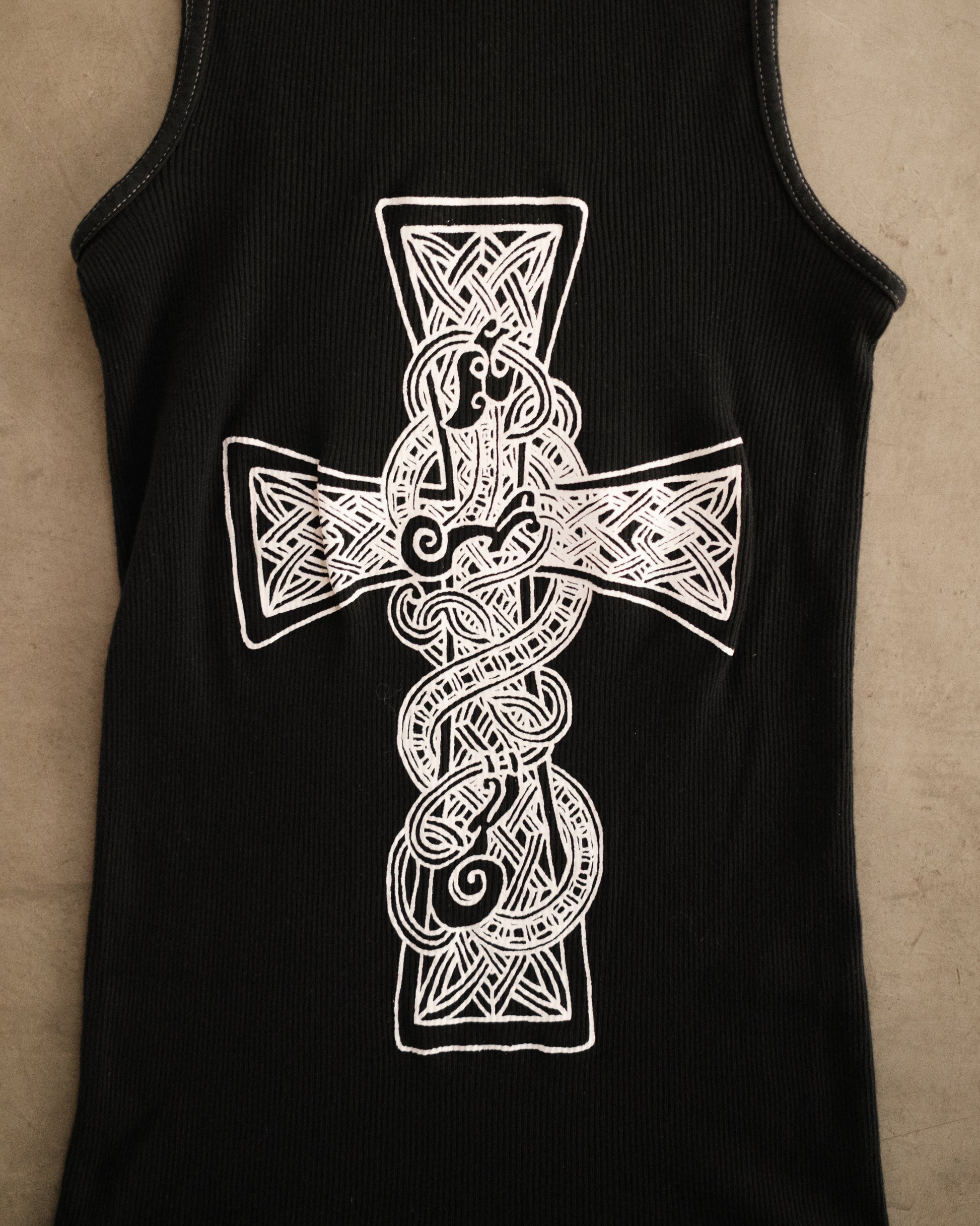 Vintage CHROME HEARTS Celtic Cross Tank Top
