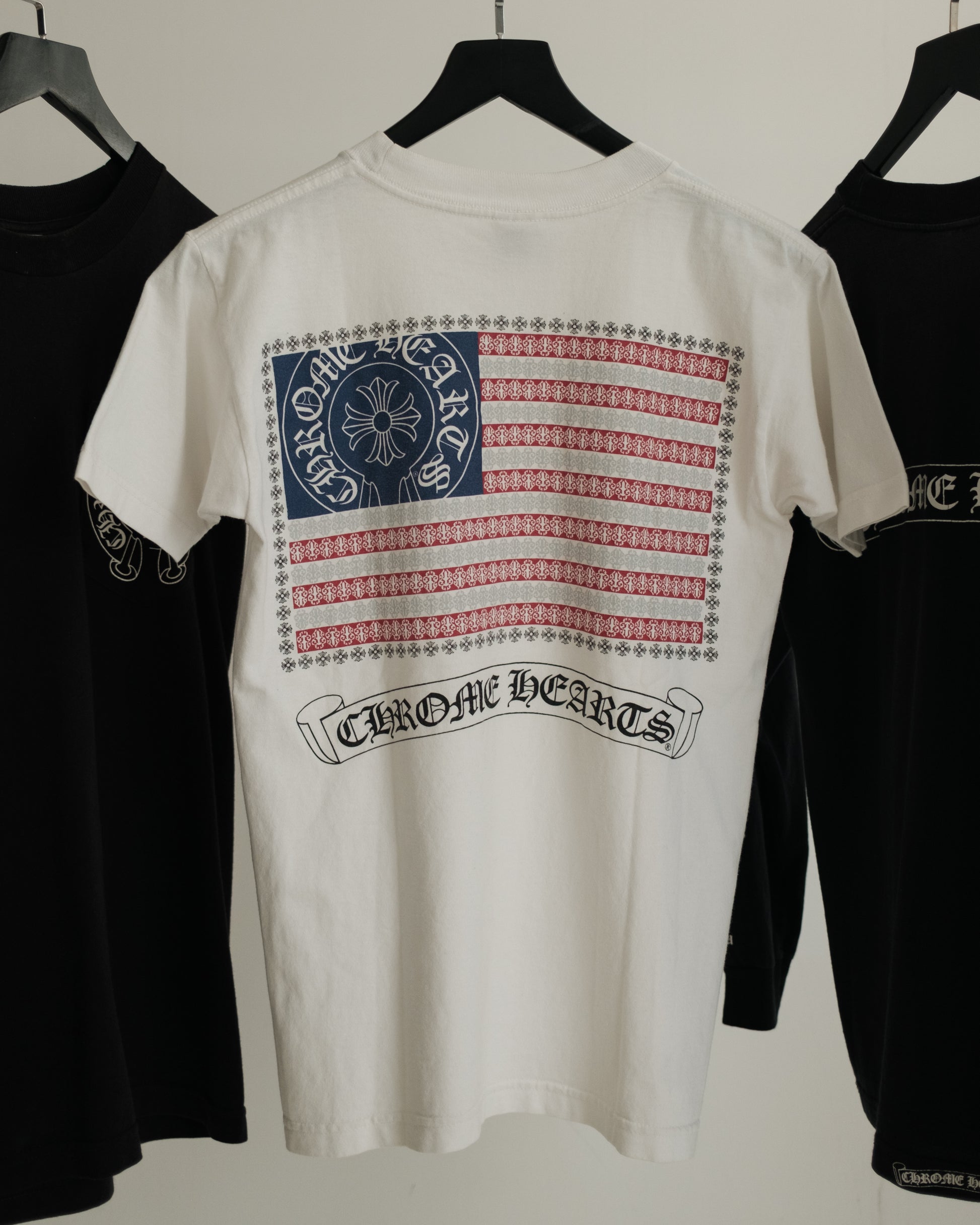 CHROME HEARTS American Flag Pocket Tee
