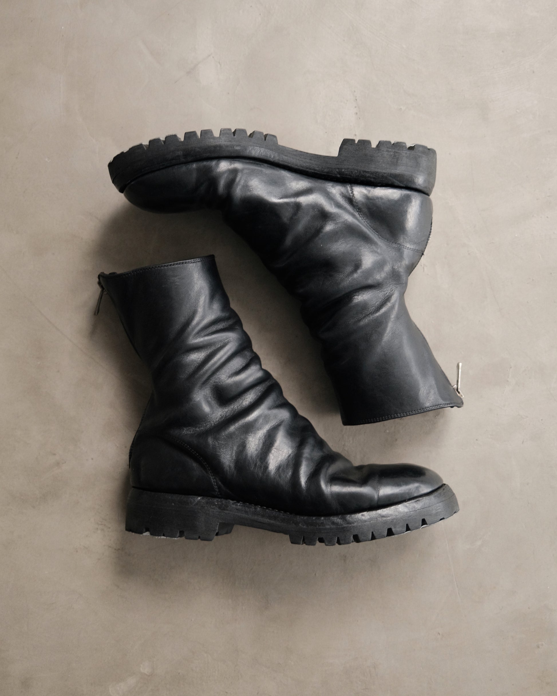 GUIDI 788V Back-zip Boots With Vibram Sole