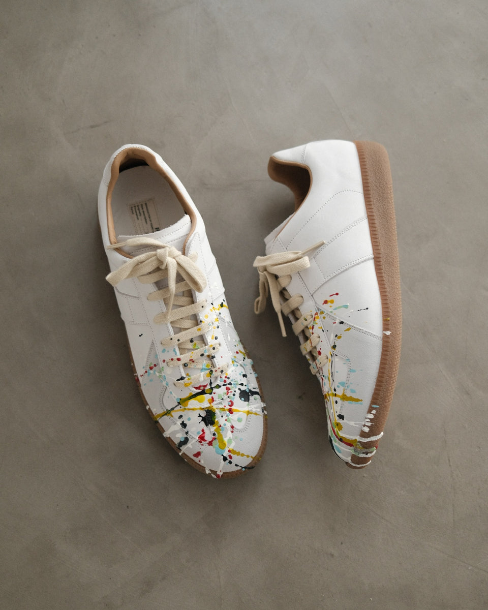 MAISON MARGIELA Replica Paint Low - Top Sneaker – Around The