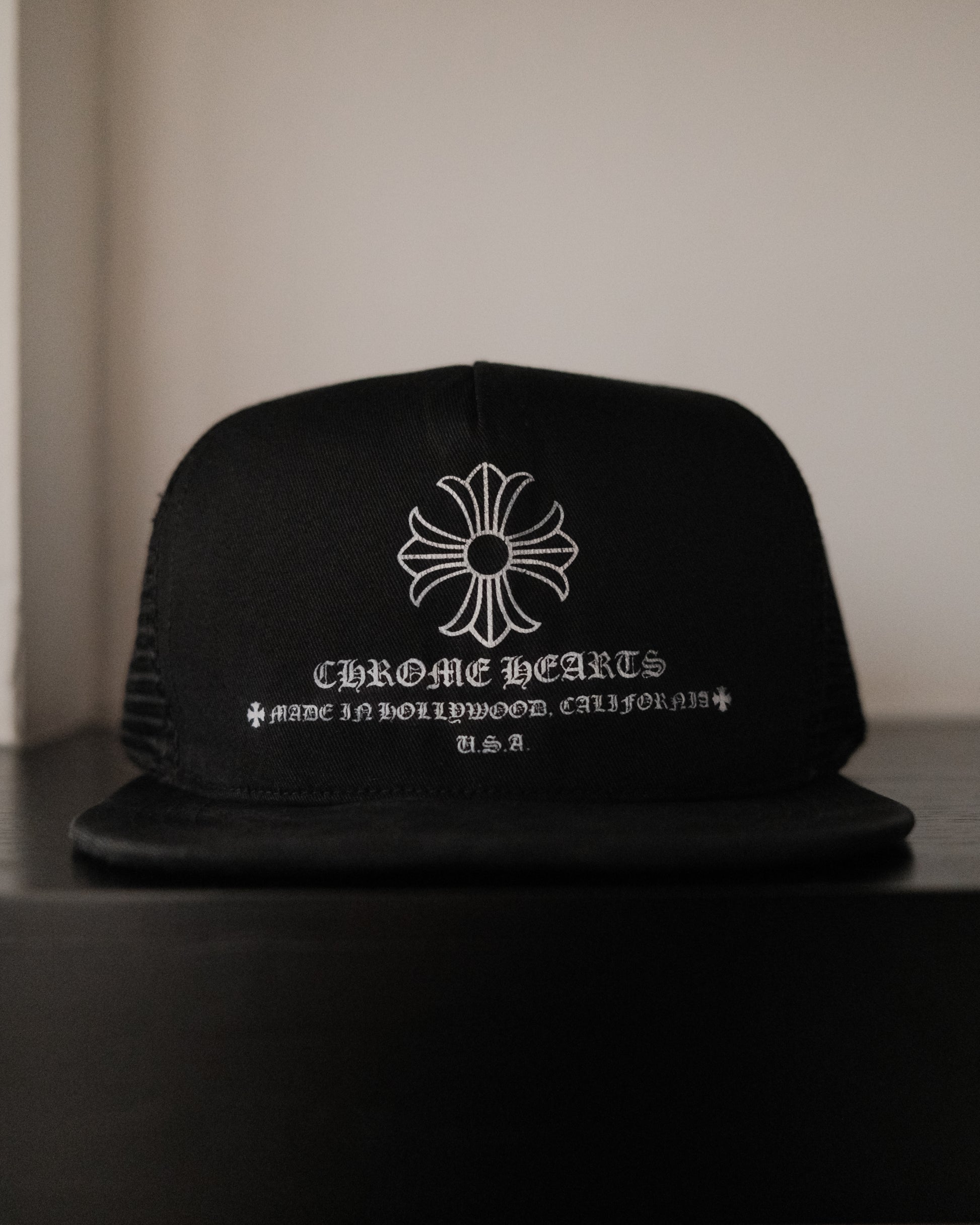 CHROME HEARTS Printed Cross Trucker Hat