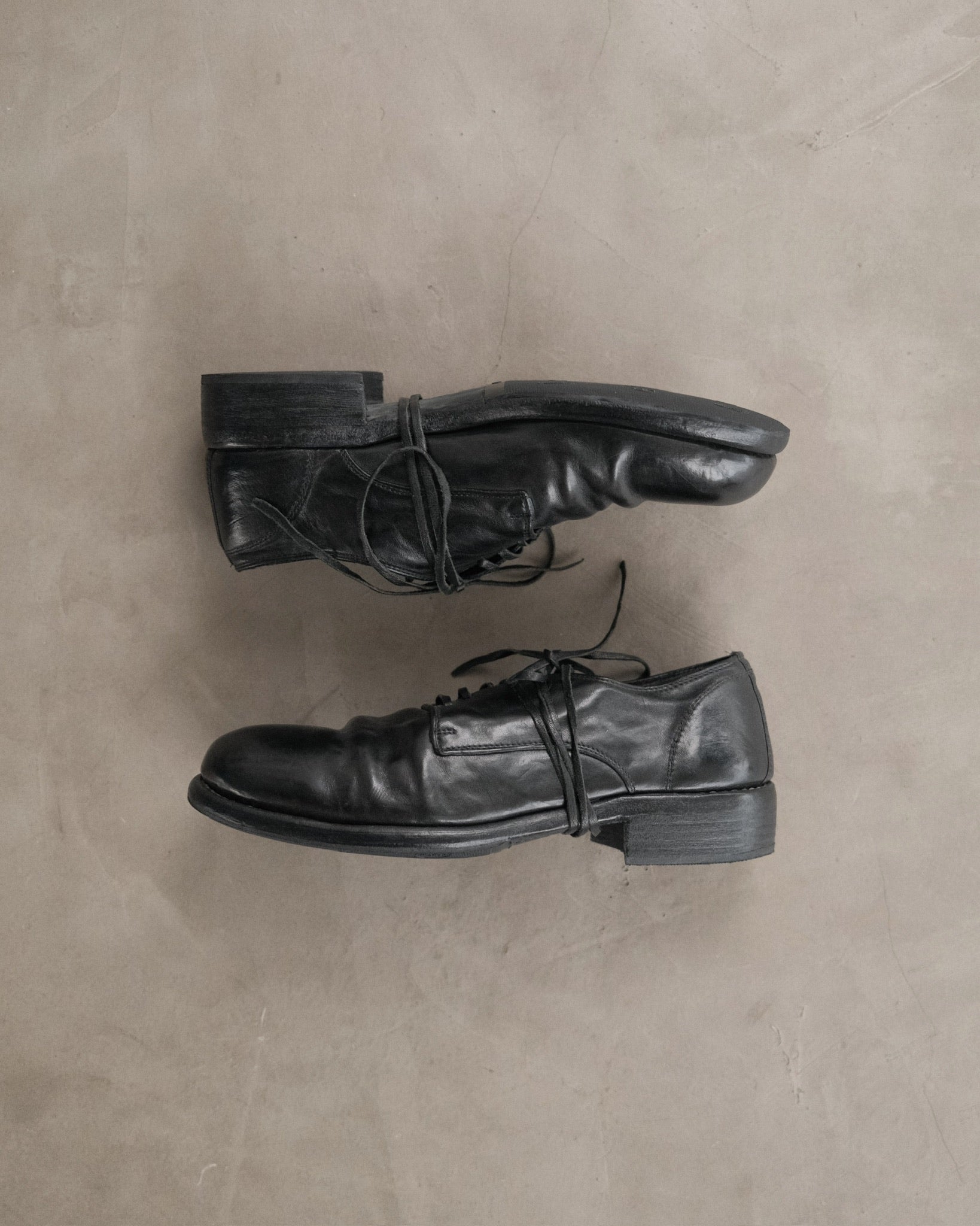 GUIDI 992 Leather Derby Shoes
