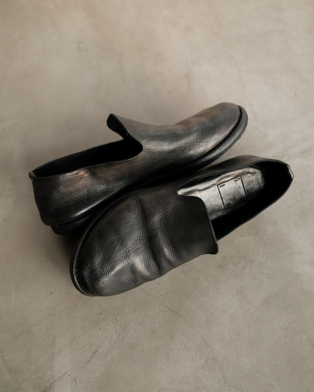 GUIDI Leather Loafer Shoes