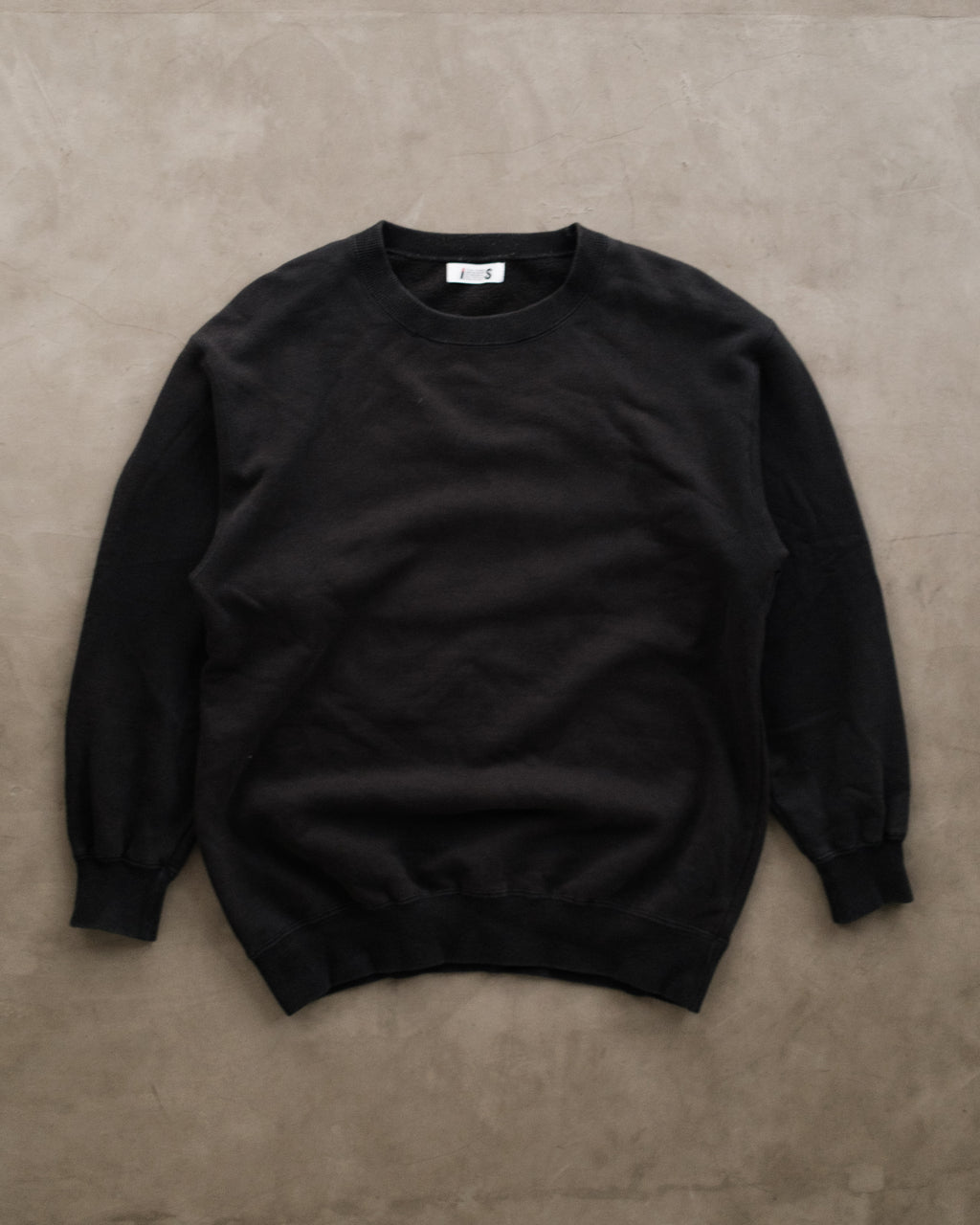 90s ISSEY MIYAKE Black Crewneck