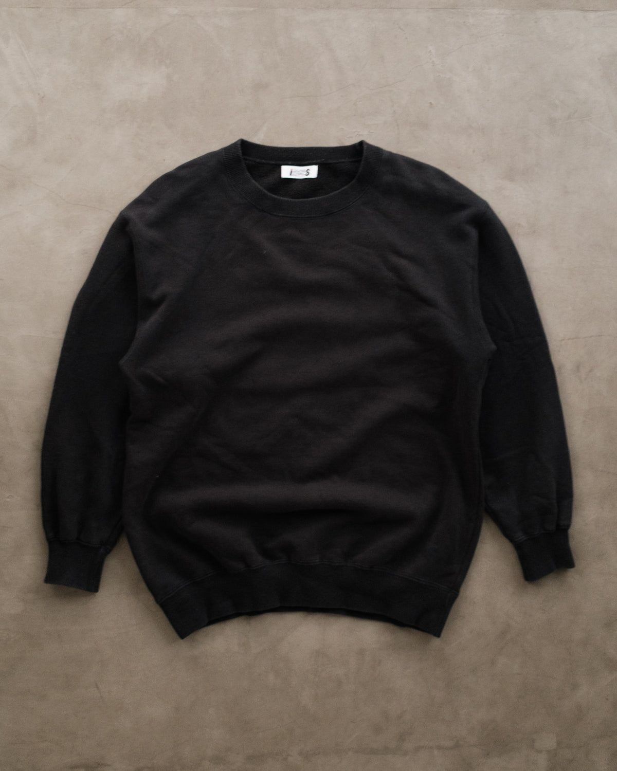 90s ISSEY MIYAKE Black Crewneck