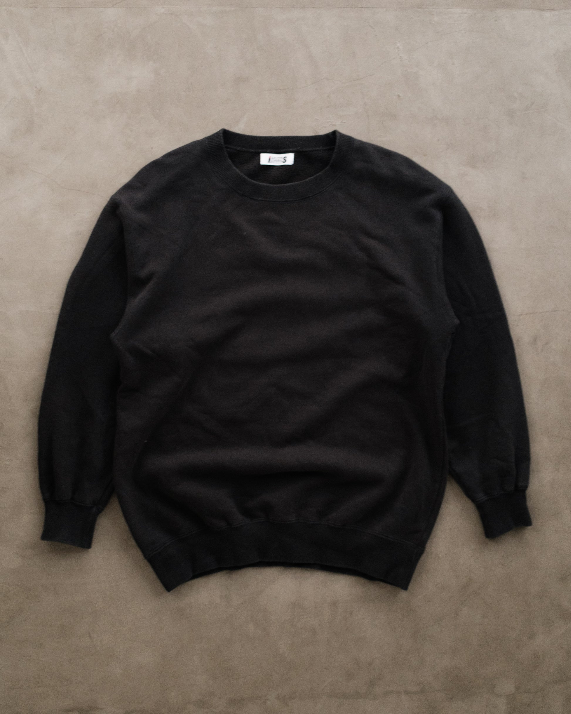 90s ISSEY MIYAKE Black Crewneck