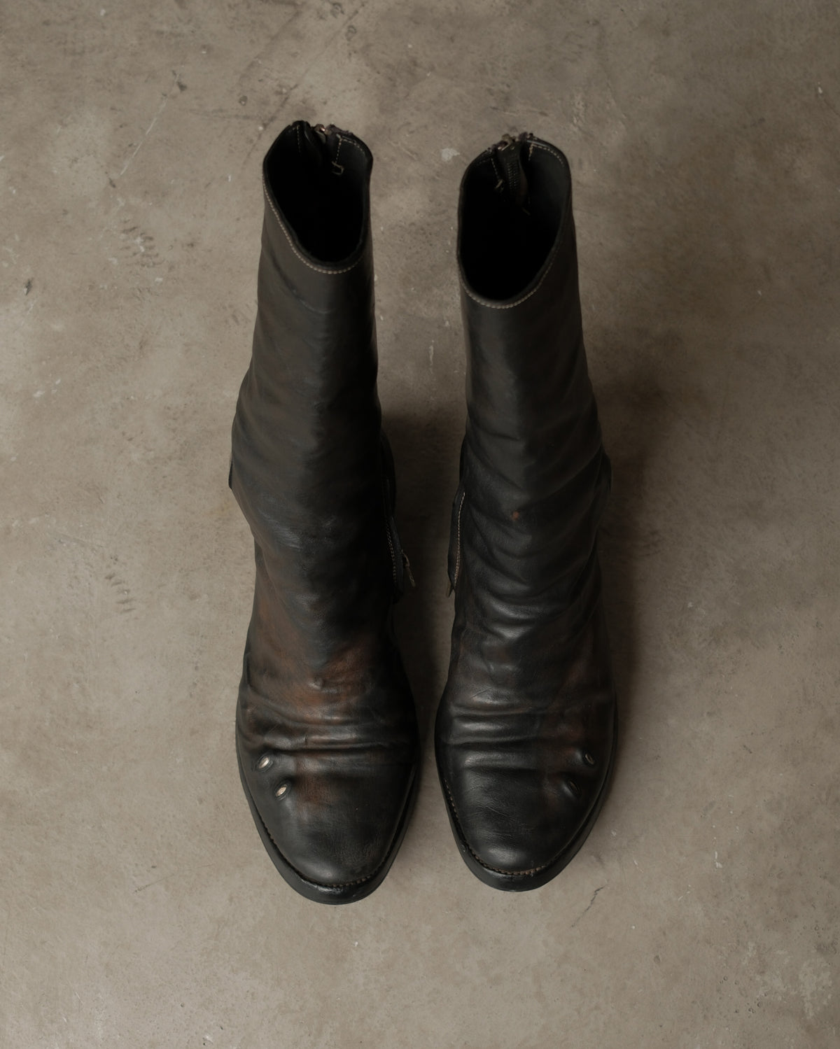 Carol Christian Poell Titanium Prosthetic U-Sole Boots