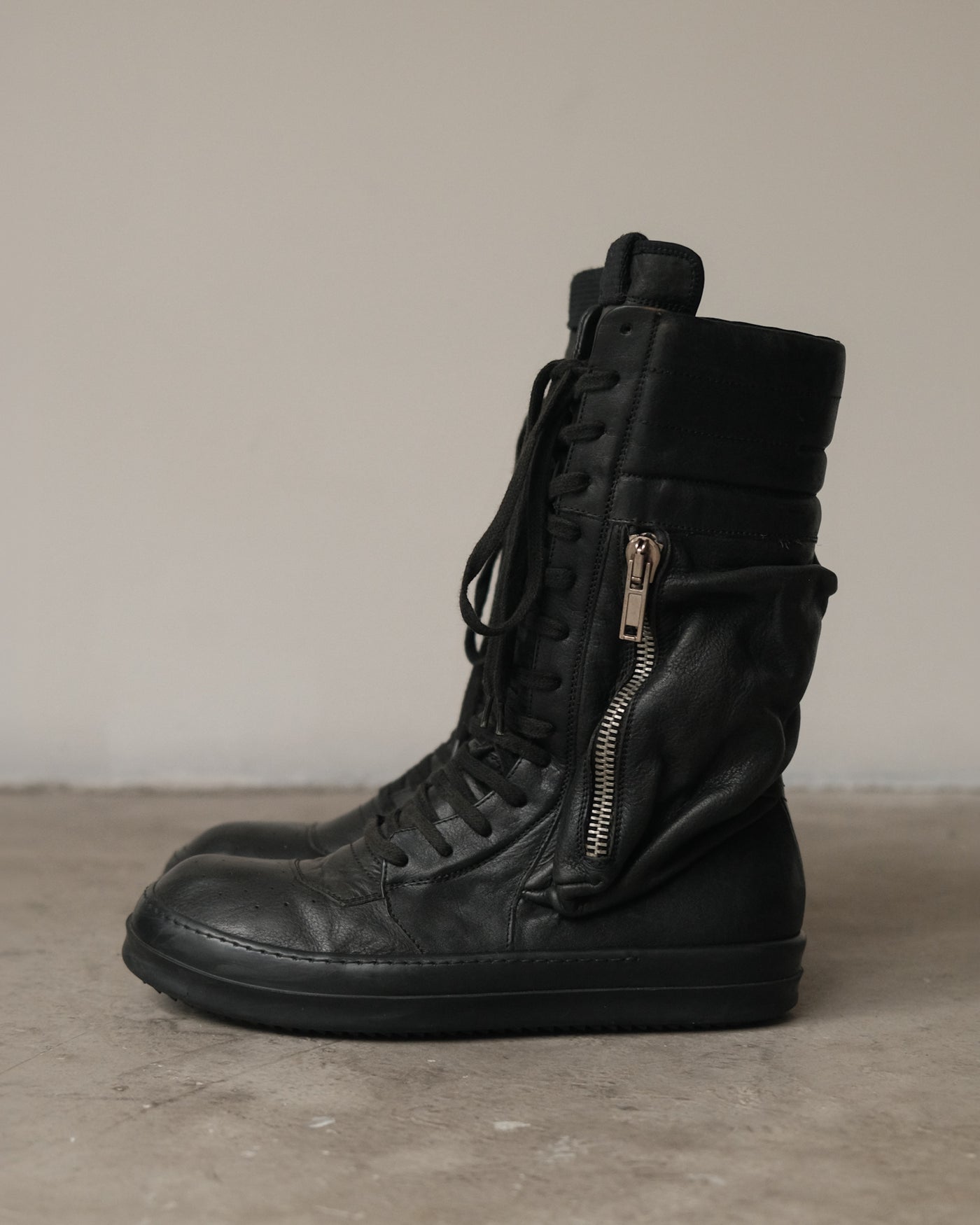 Rick Owens Early Archive Cargobasket / First Generation Black Warrior Boots.