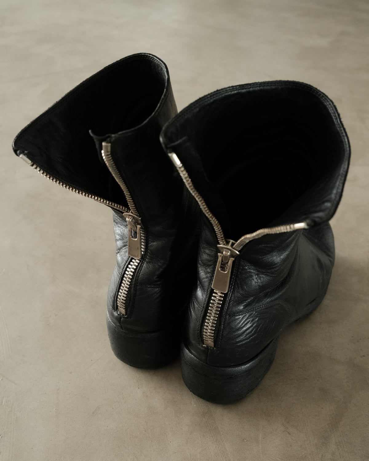 GUIDI 788 Leather Back Zip Boots