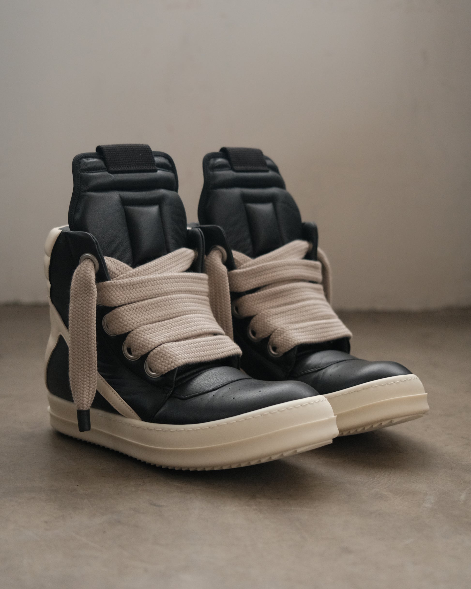 RICK OWENS SS25 Geobasket Jumbo Lace Sneaker
