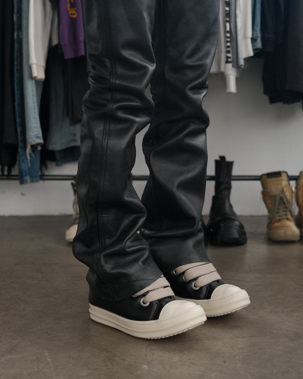 RICK OWENS Jumbo Lace Padded Sneaker