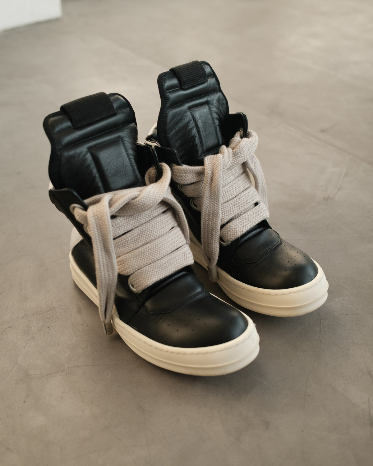 RICK OWENS SS22 Geobasket Jumbo Laces