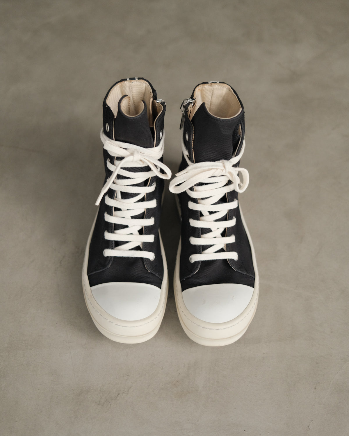 RICKOWENS Drkshdw Canvas Ramones Sneaker