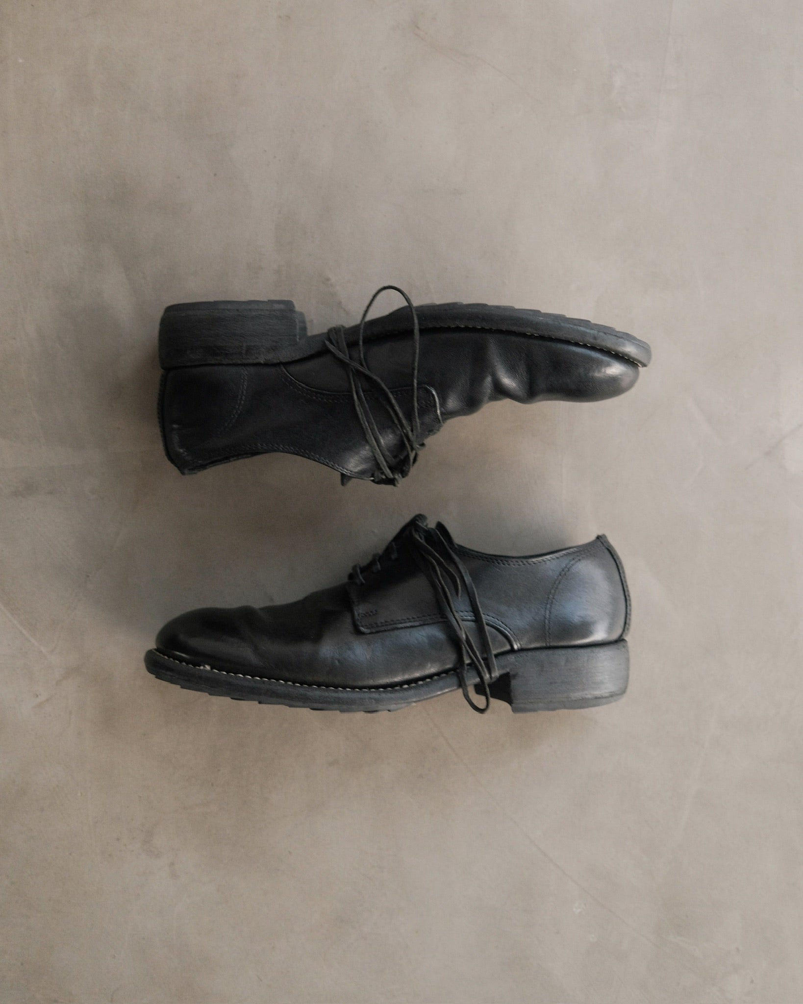 GUIDI 992 Leather Derby Shoes