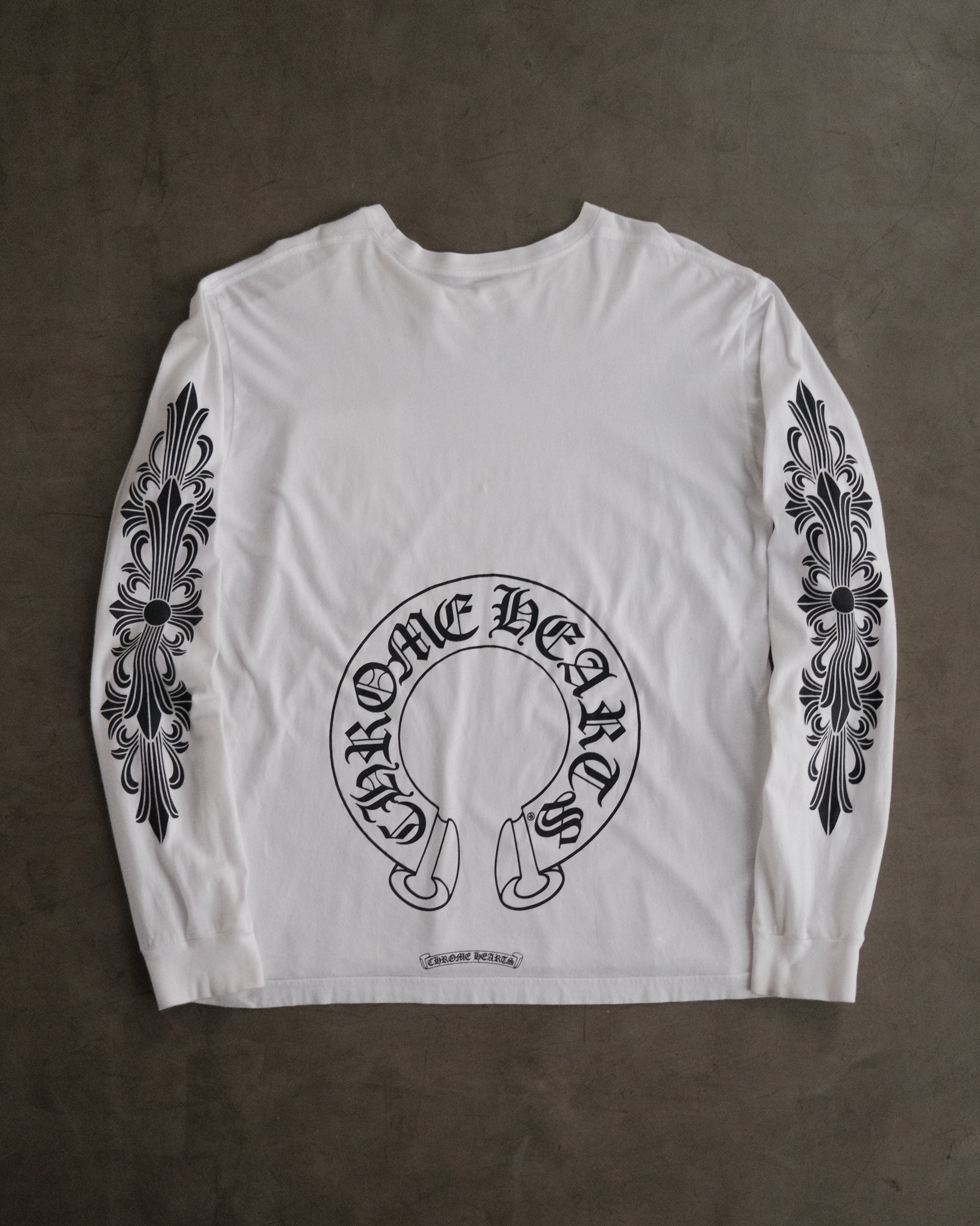 CHROME HEARTS Floral Horseshoe L/S T-Shirt
