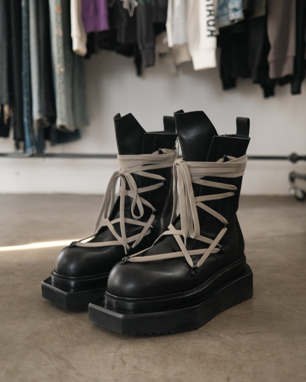 Rick Owens Pentalaced Turbo Cyclops Boots