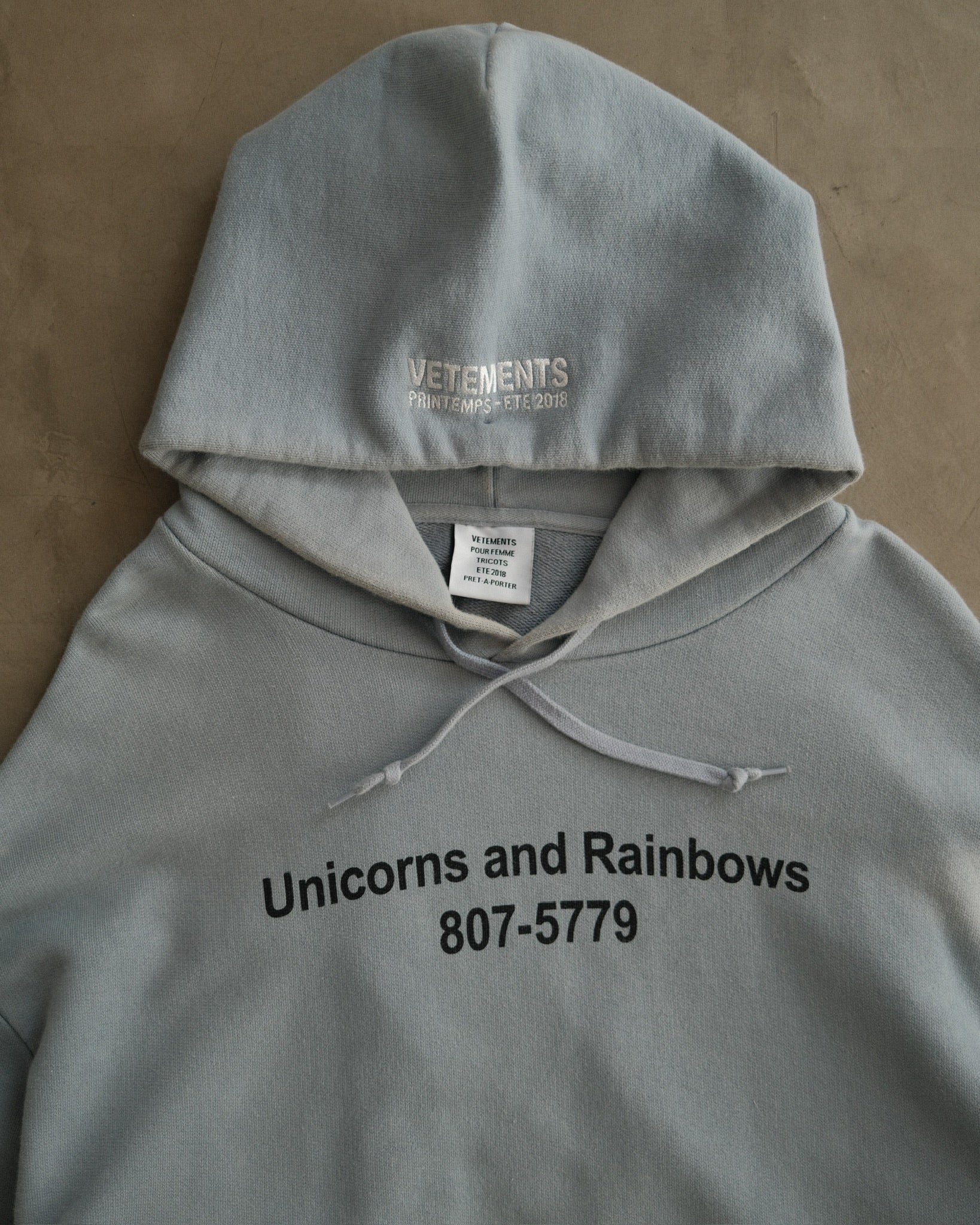 VETEMENTS Inspired Unicorn Graphic Hoodie – Around The Shoes