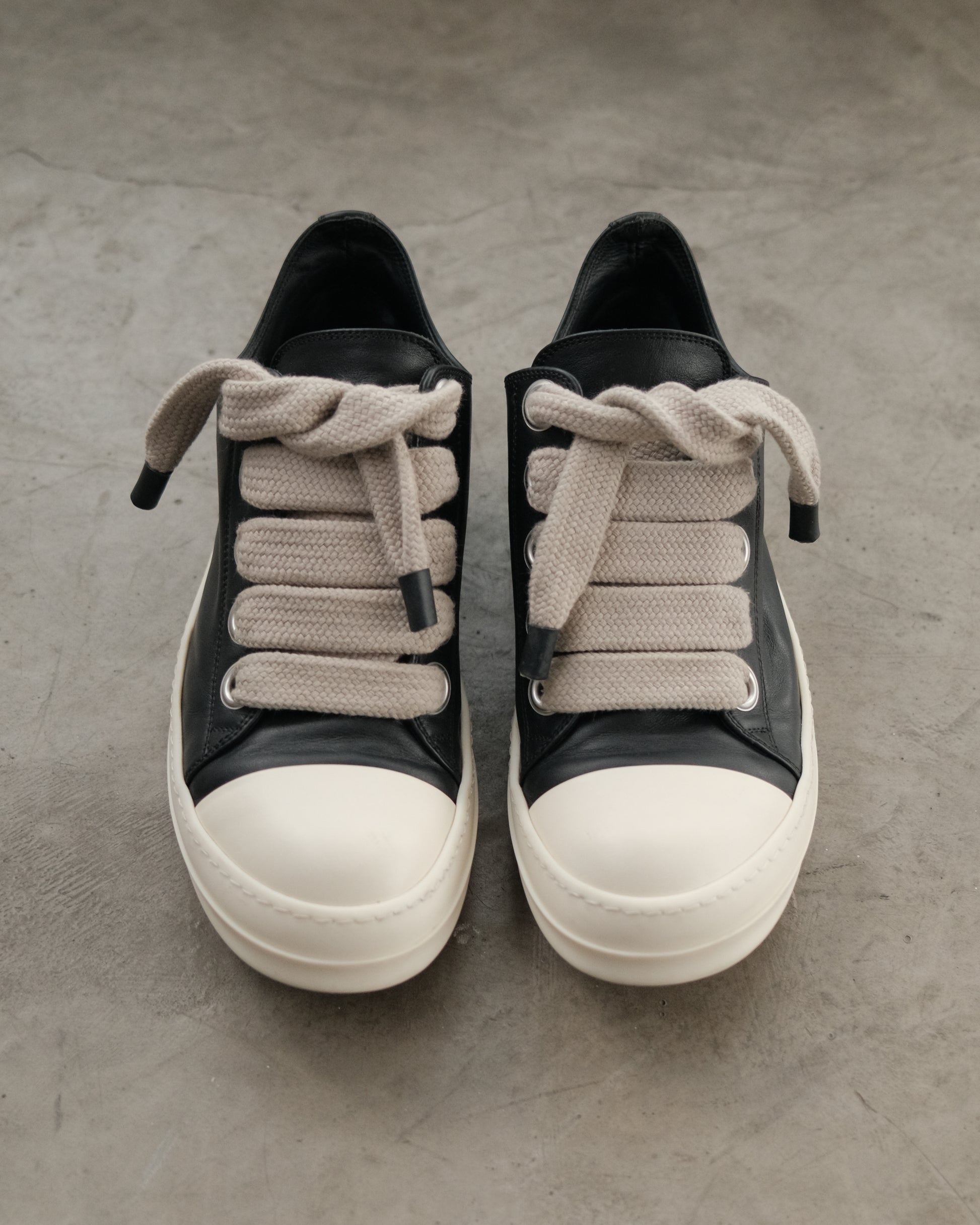RICK OWENS Ramones Jumbo Lace Low Top Sneakers