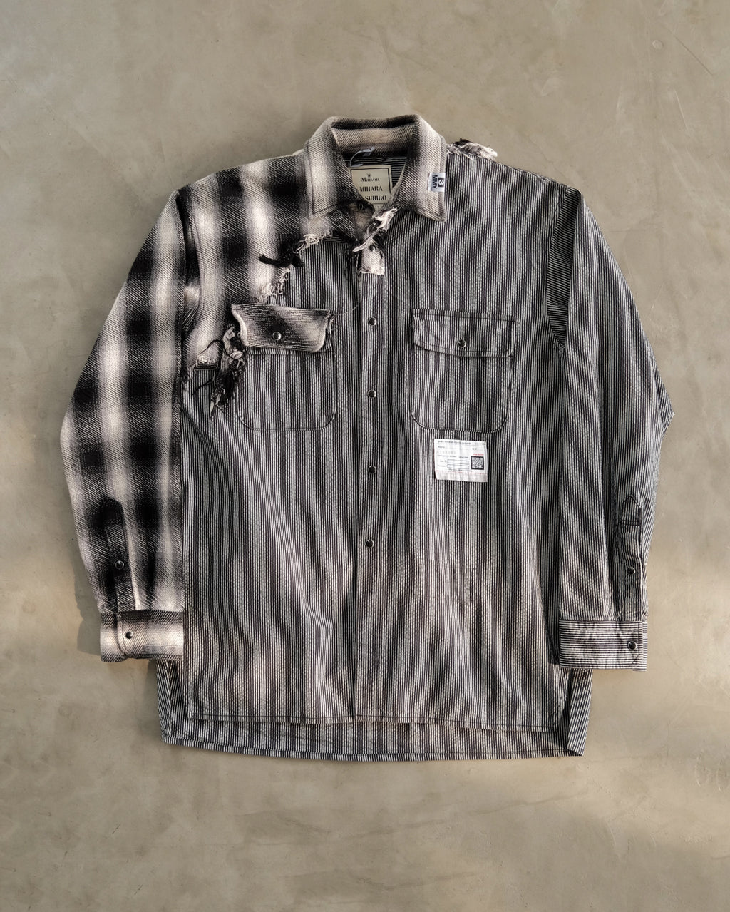 MAISON MIHARA YASUHIRO Haif Broken Shirt