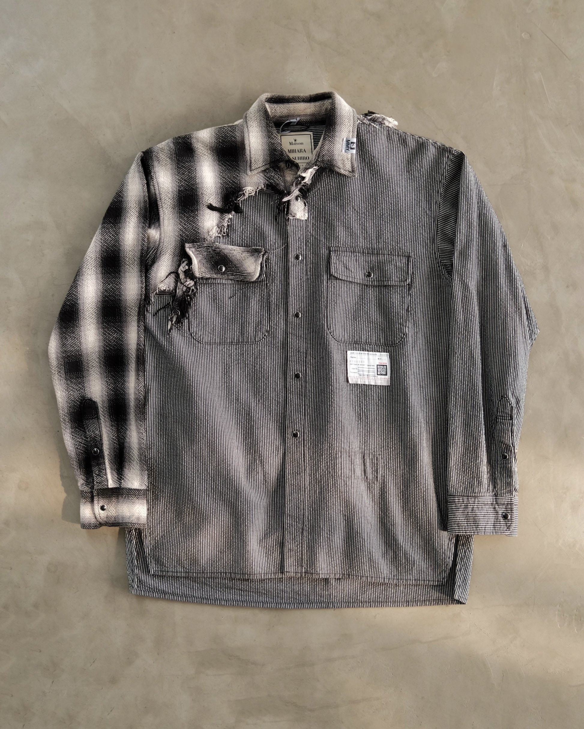 MAISON MIHARA YASUHIRO Haif Broken Shirt