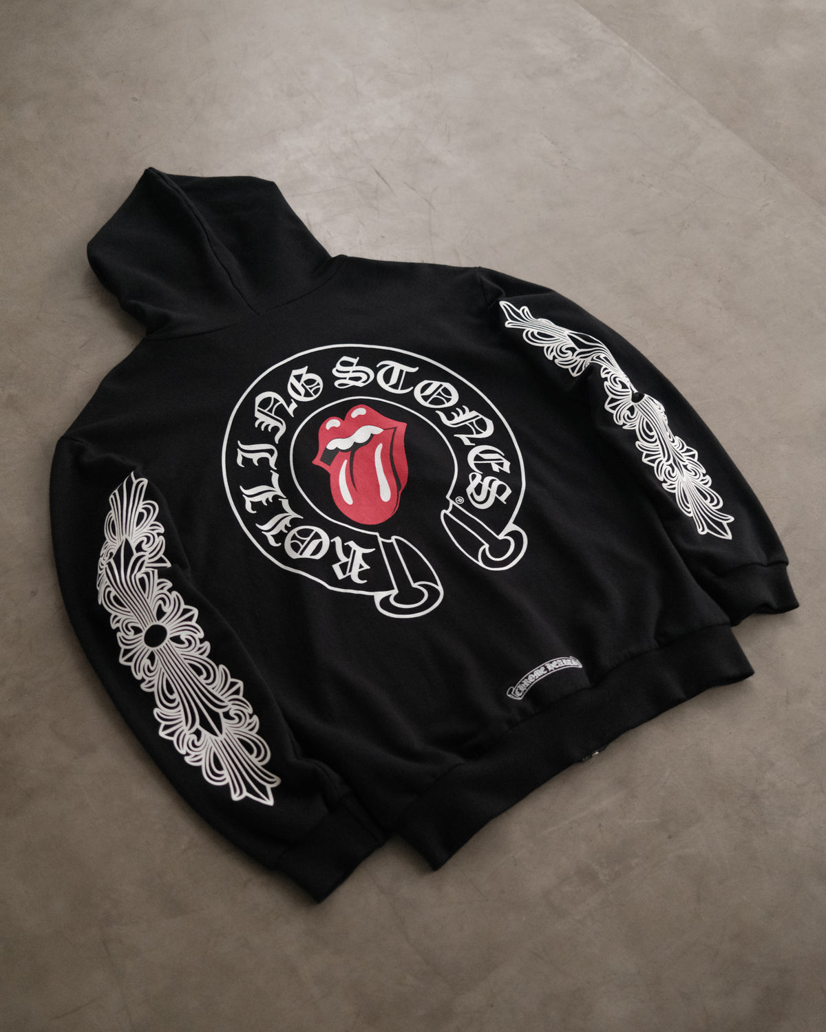Chrome Hearts Rolling Stones Zip-Up Hoodie