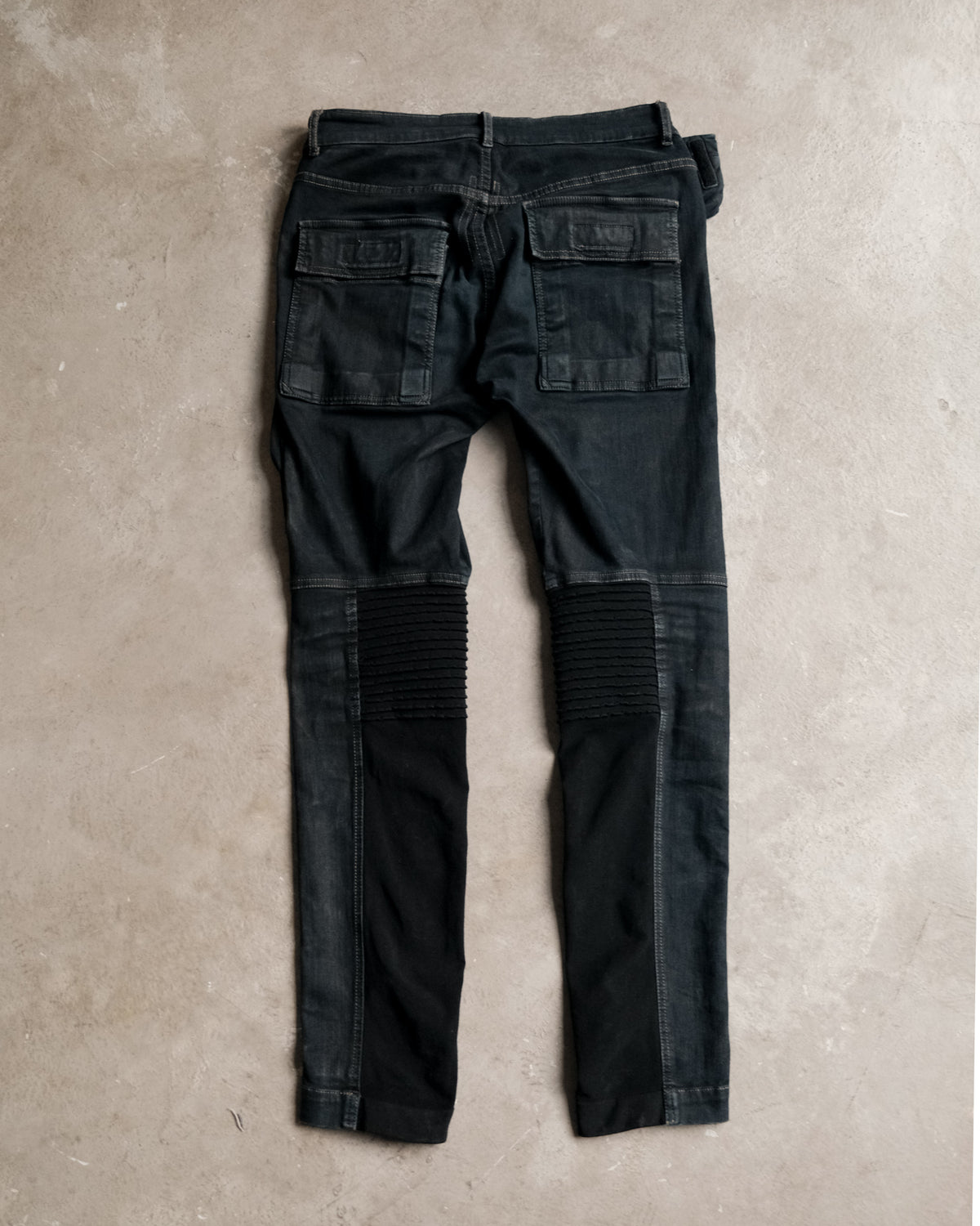 Rick Owens DRKSHDW Waxed Memphis Biker Jeans