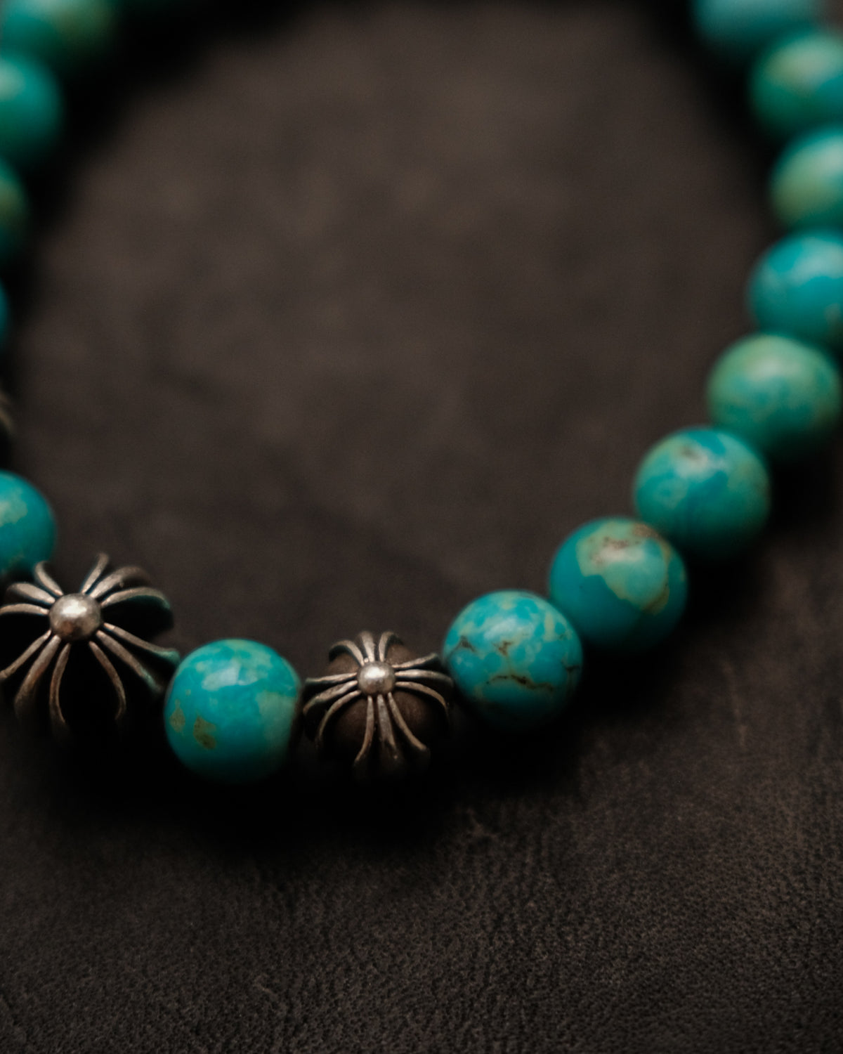 Chrome Hearts Turquoise Bead Bracelet