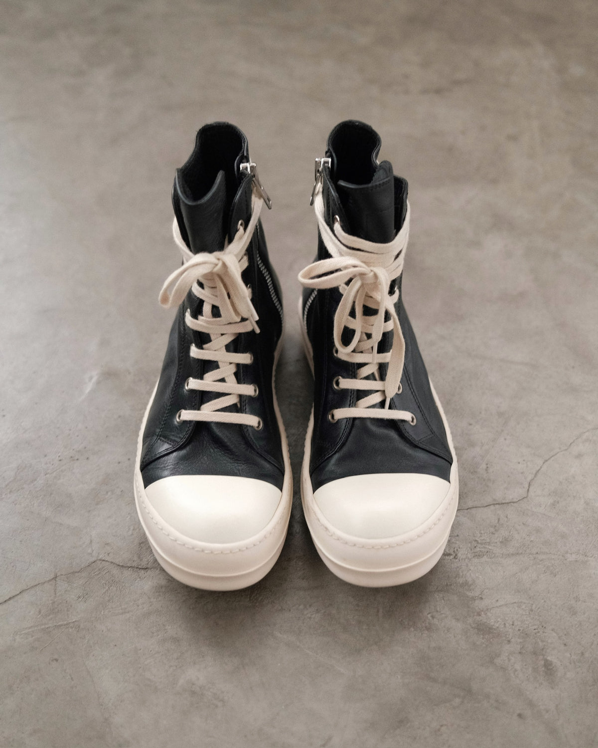 RICKOWENS SS16 Mainline High - Top Ramones