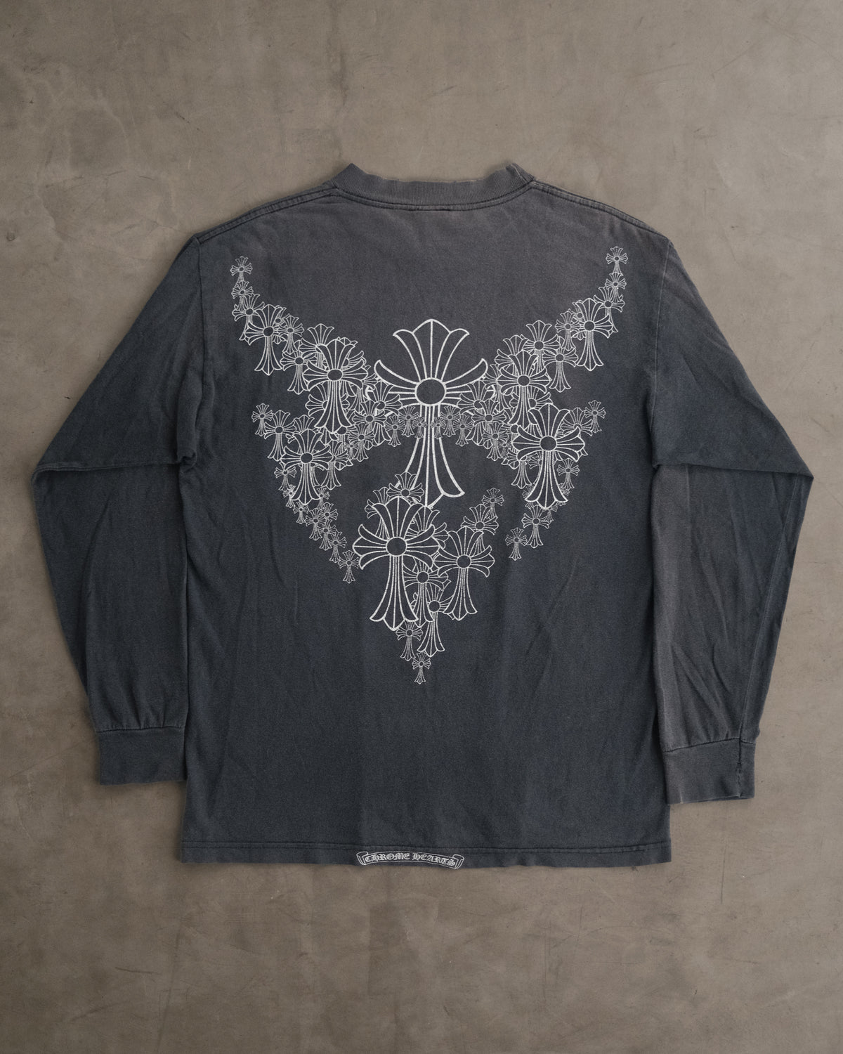 Vintage CHROME HEARTS Angel  Wings Cemetery Long Sleeve