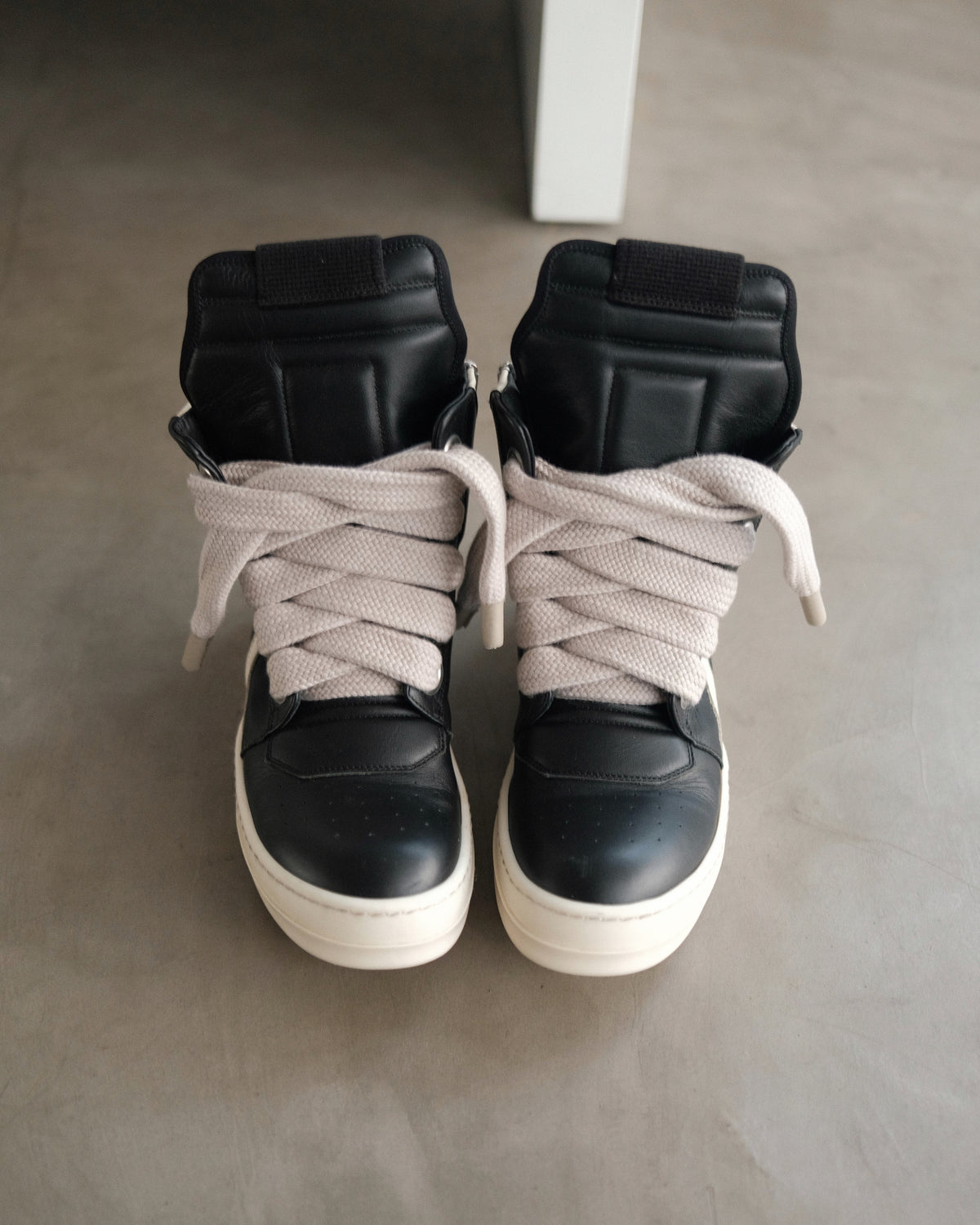 Rick Owens SS22 Geobasket Jumbo Laces.