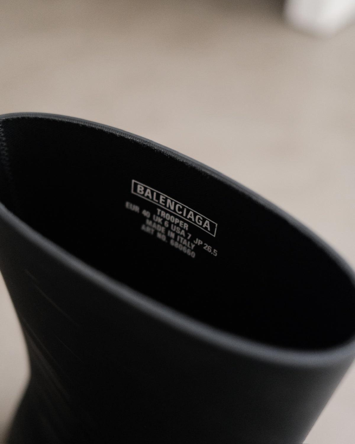 BALENCIAGA Tropper Rubber Boots