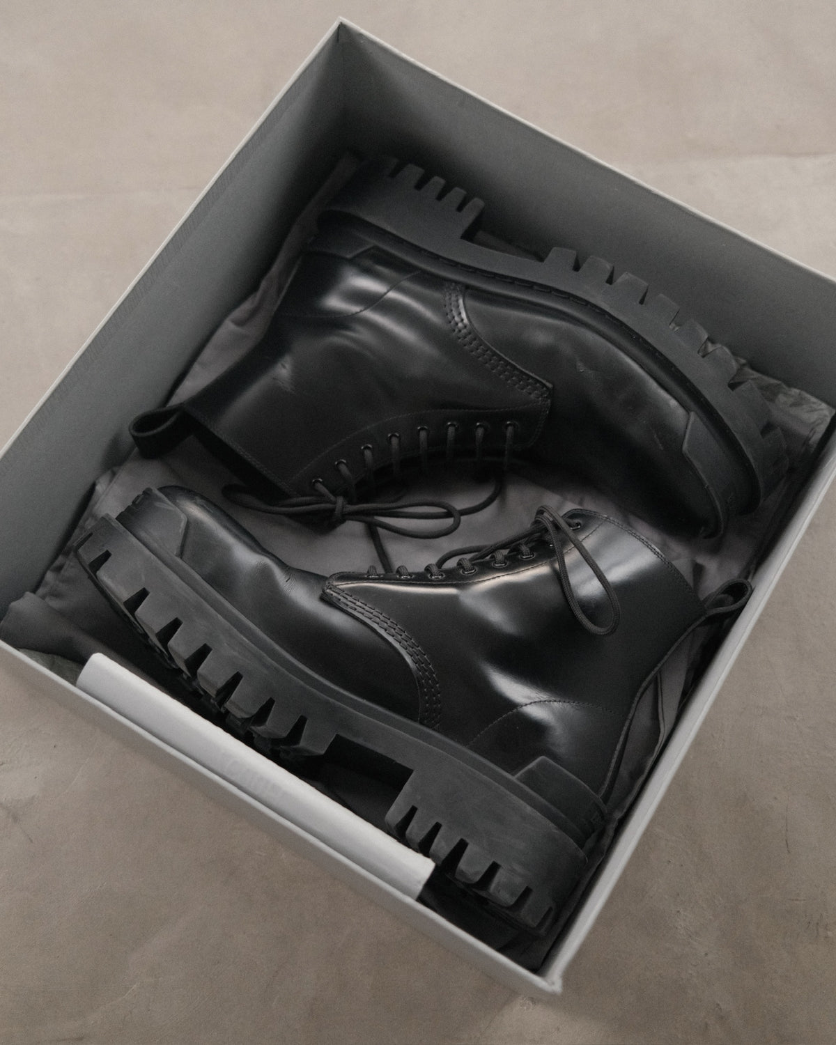 BALENCIAGA Strike Leather Boots