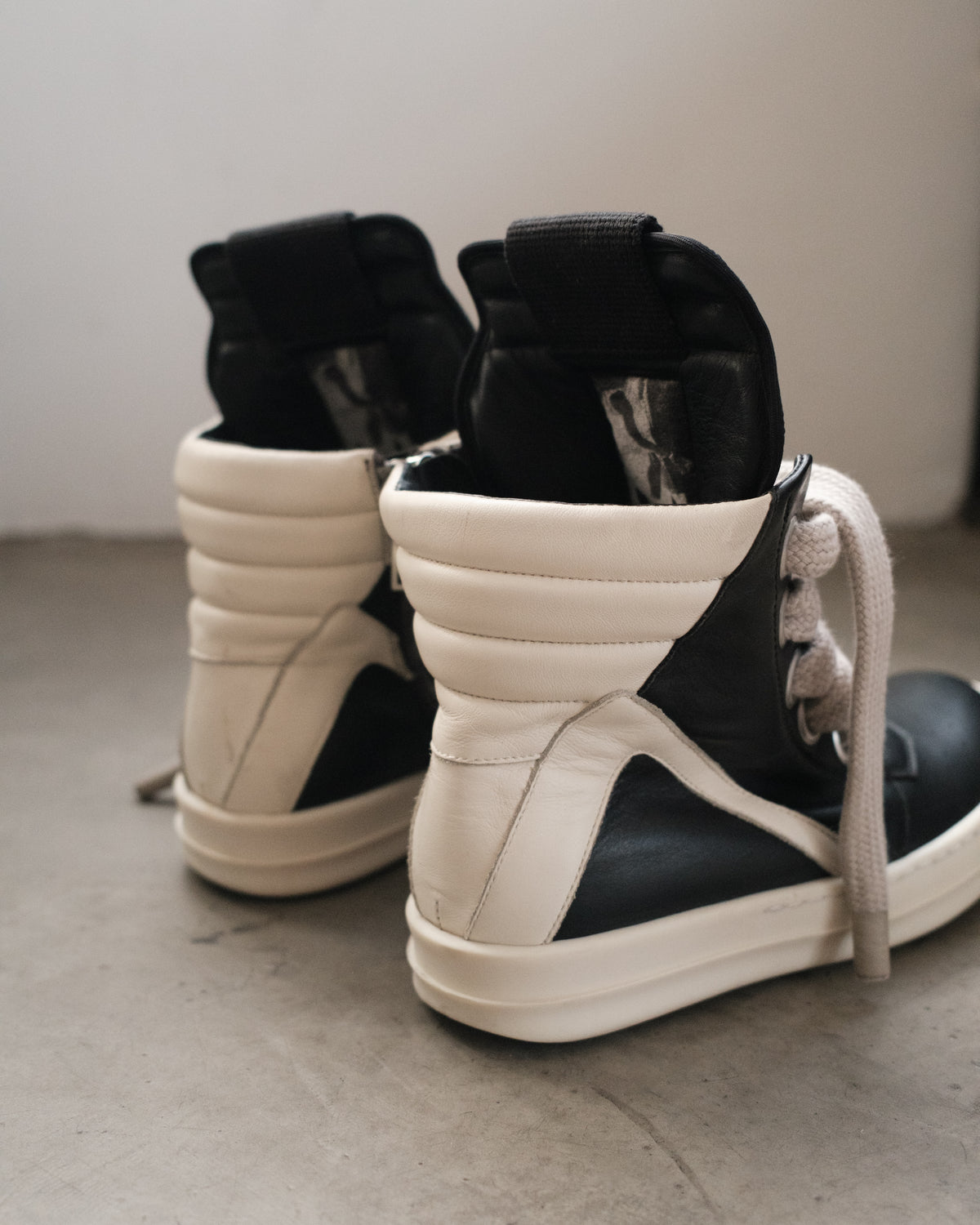 RICK OWENS SS22 Geobasket Jumbo Laces