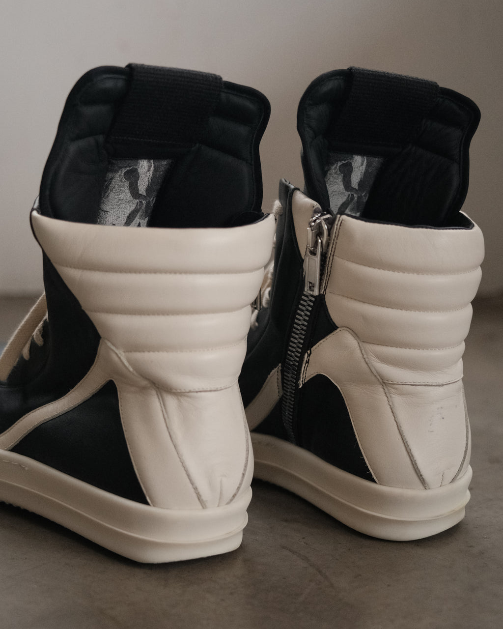 Rick Owens SS23 Geobaskets Sneakers.
