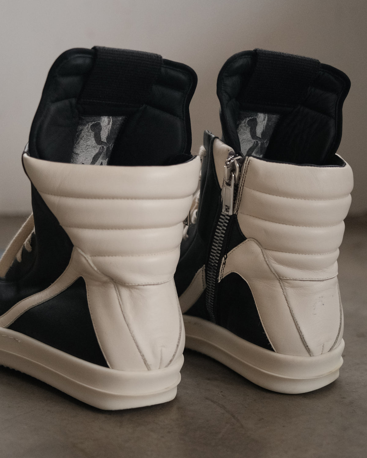 Rick Owens SS23 Geobaskets Sneakers.