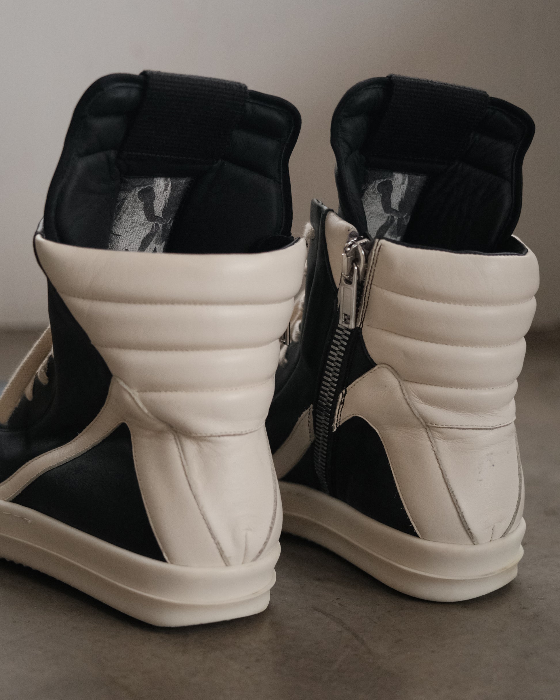 Rick Owens SS23 Geobaskets Sneakers.
