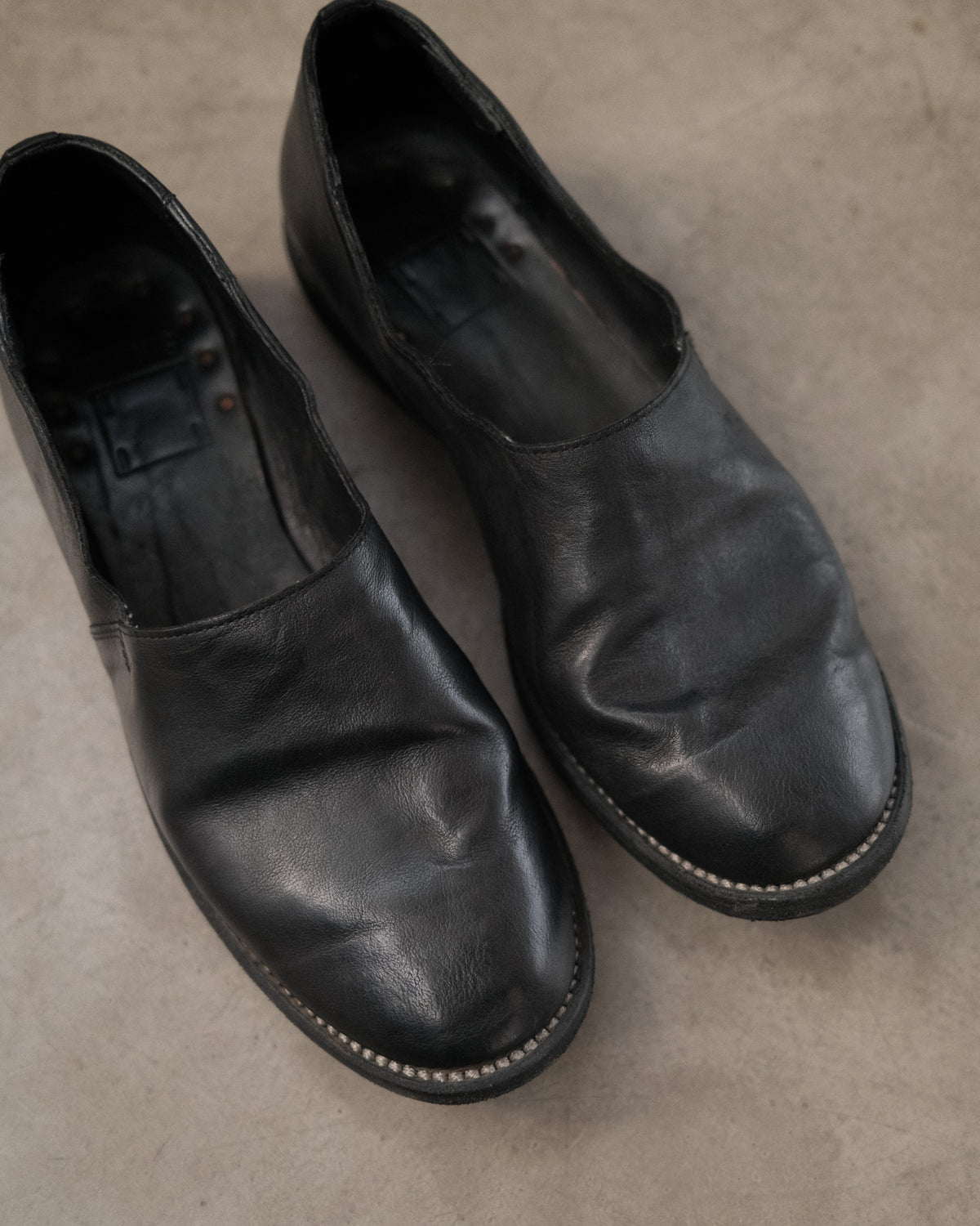 GUIDI Leather Loafer Shoes