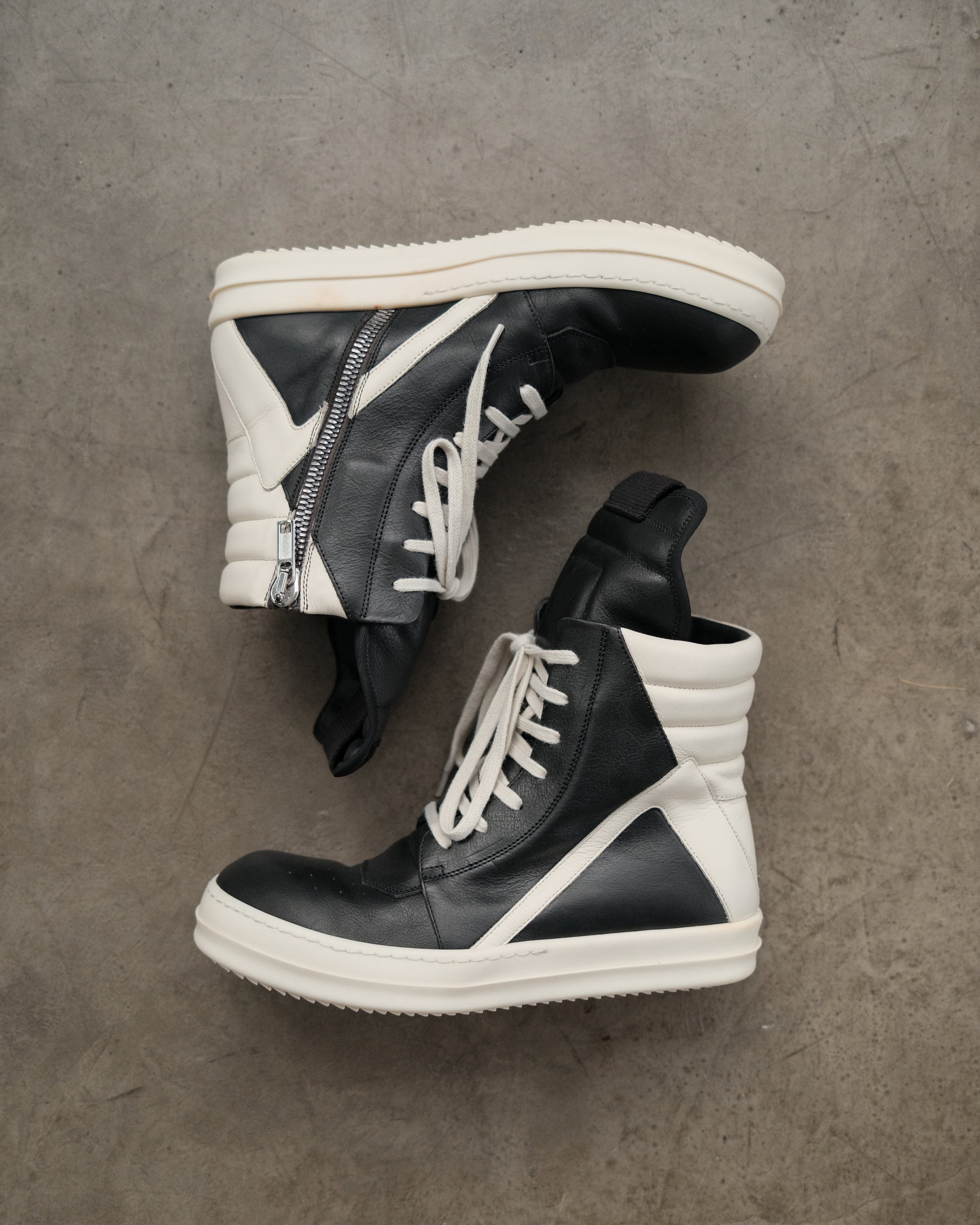 RICK OWENS SS23 Geobaskets Sneakers