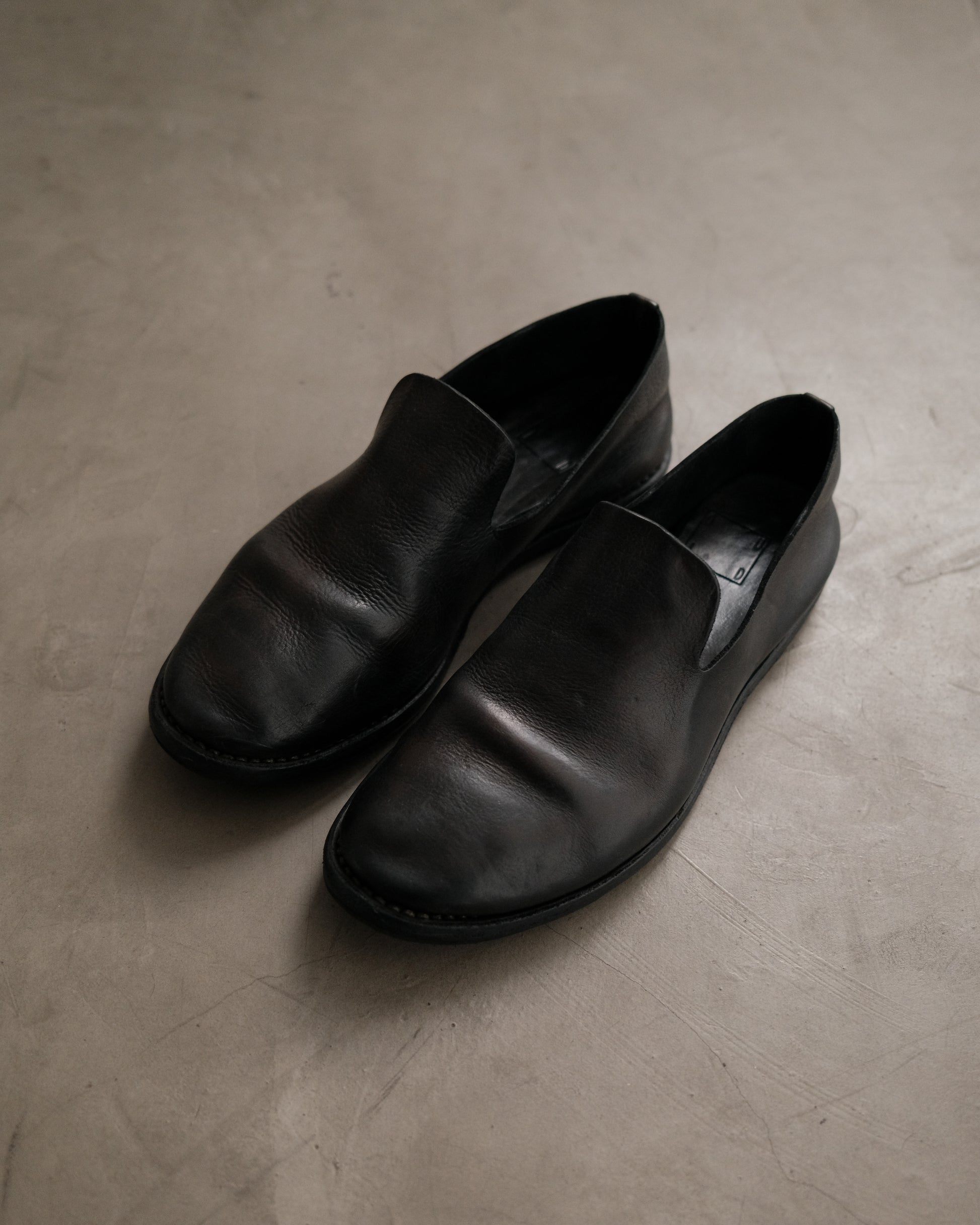 GUIDI Leather Loafer Shoes