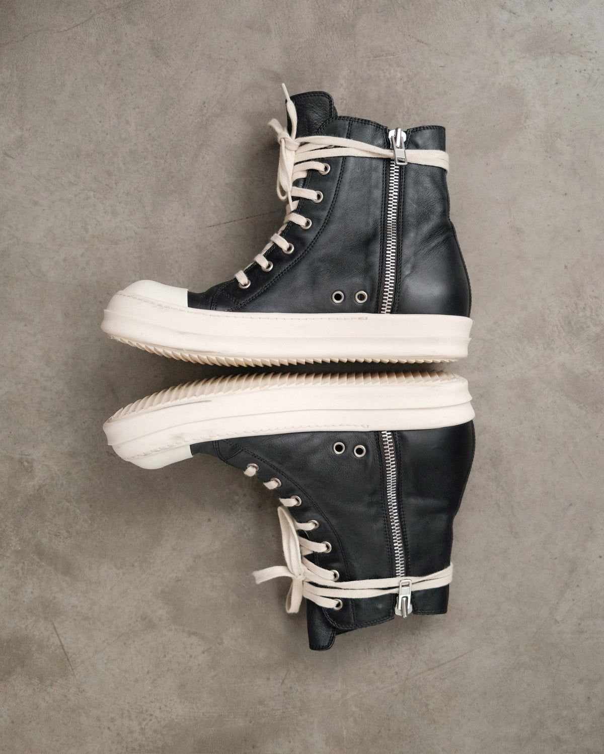 RICKOWENS SS16 Mainline High - Top Ramones