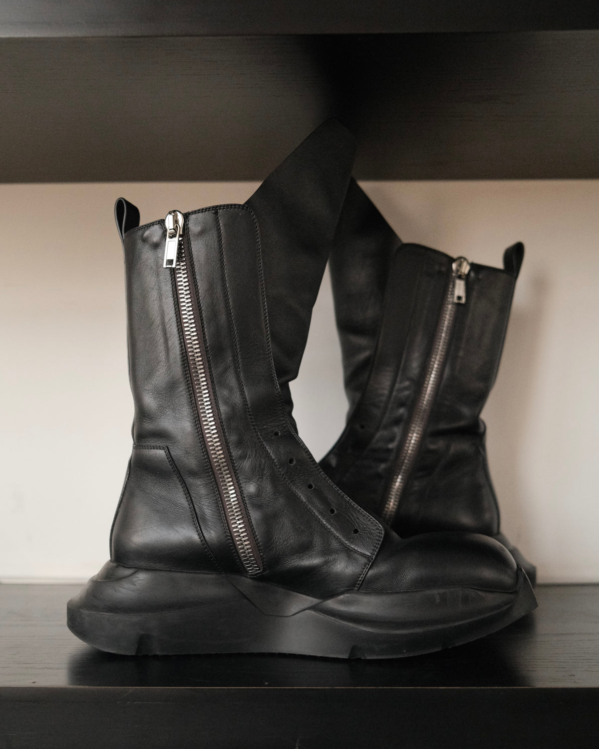 RICK OWENS Geth Army Leather Boot