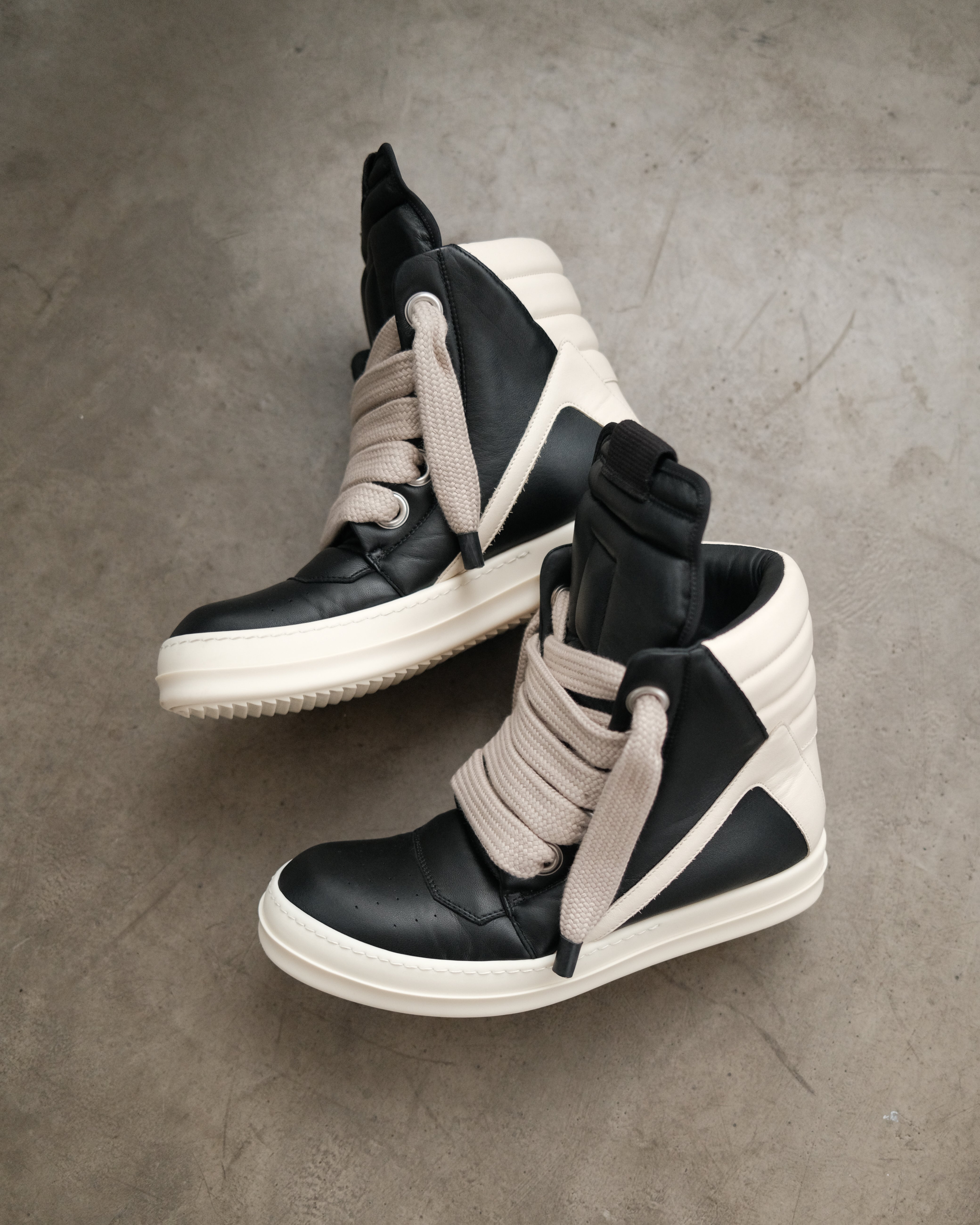 RICK OWENS SS25 Geobasket Jumbo Lace Sneaker – Around The Shoes