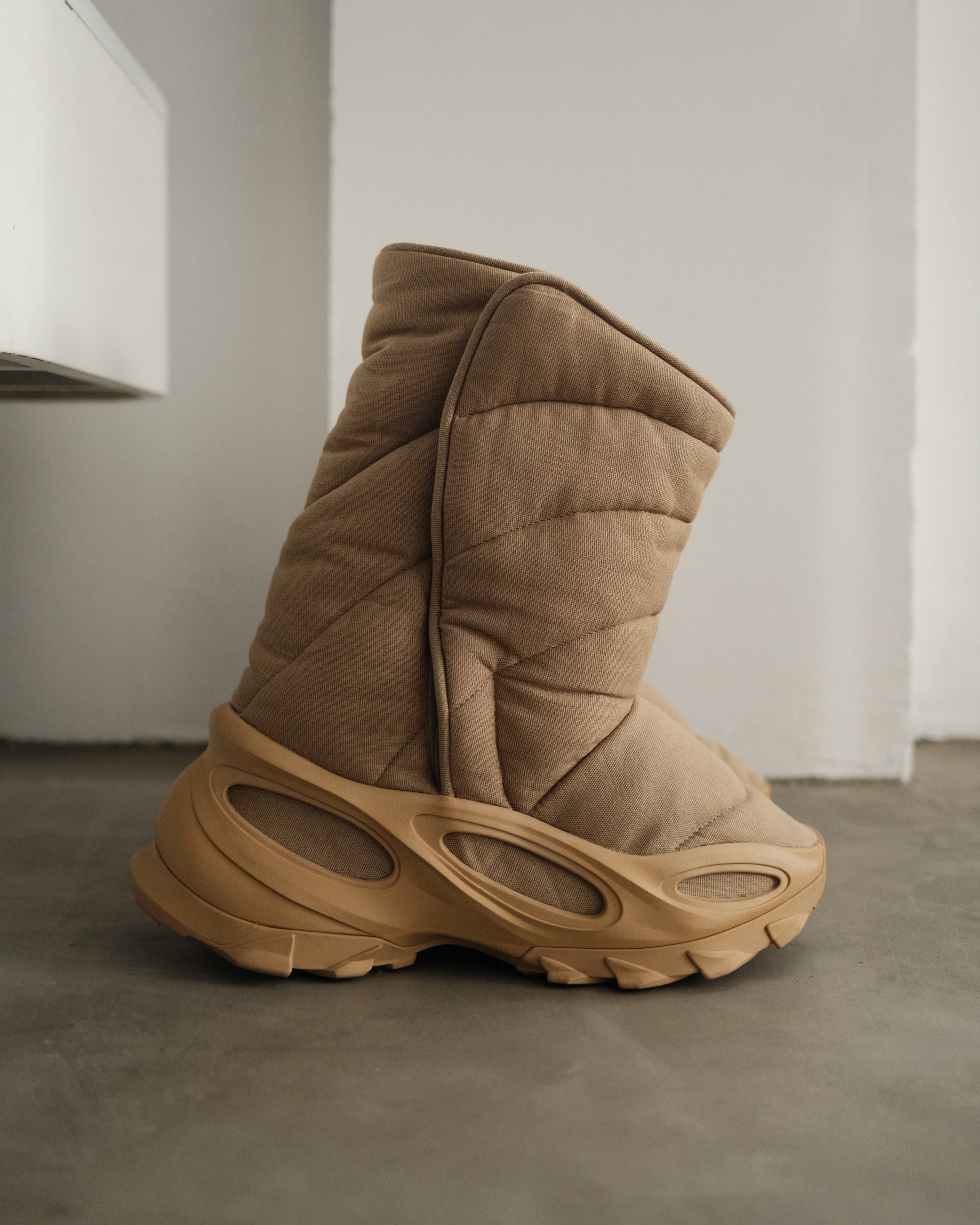 khaki yeezy boots