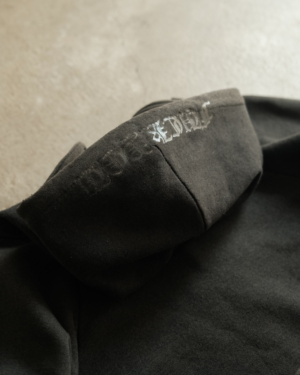 90’ Chrome Hearts Vintage Tonal Horseshoe Logo Zip Up Hoodie