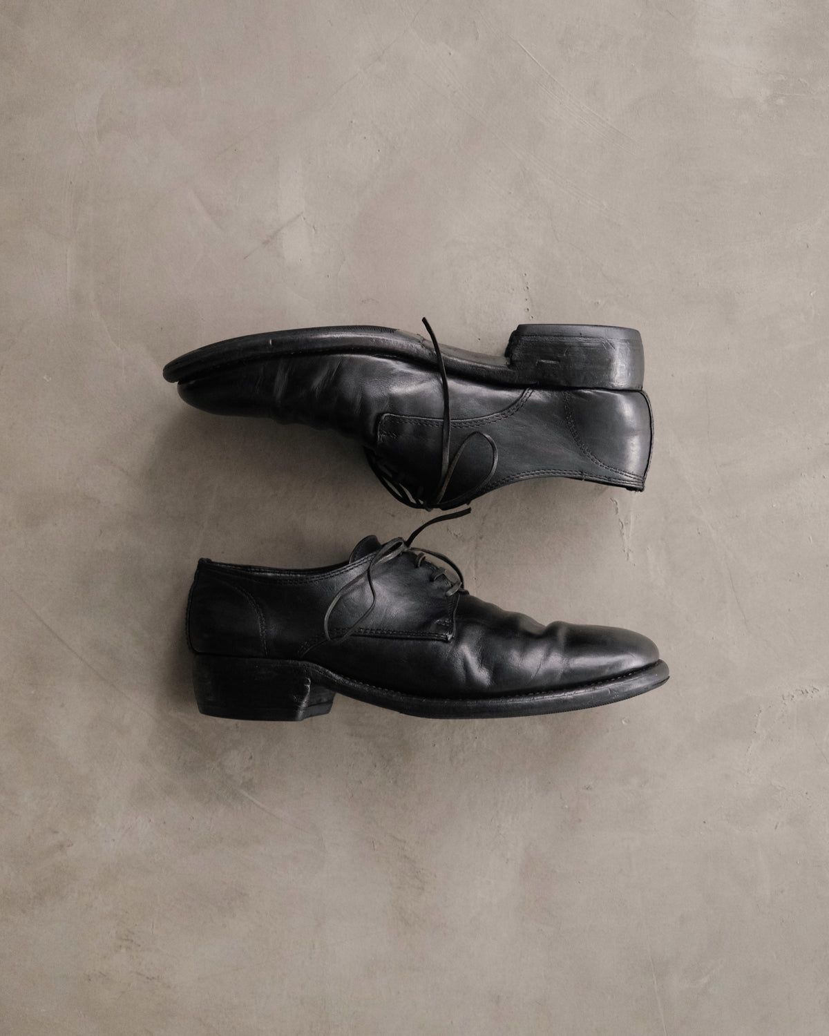 GUIDI 992 Leather Derby Shoes