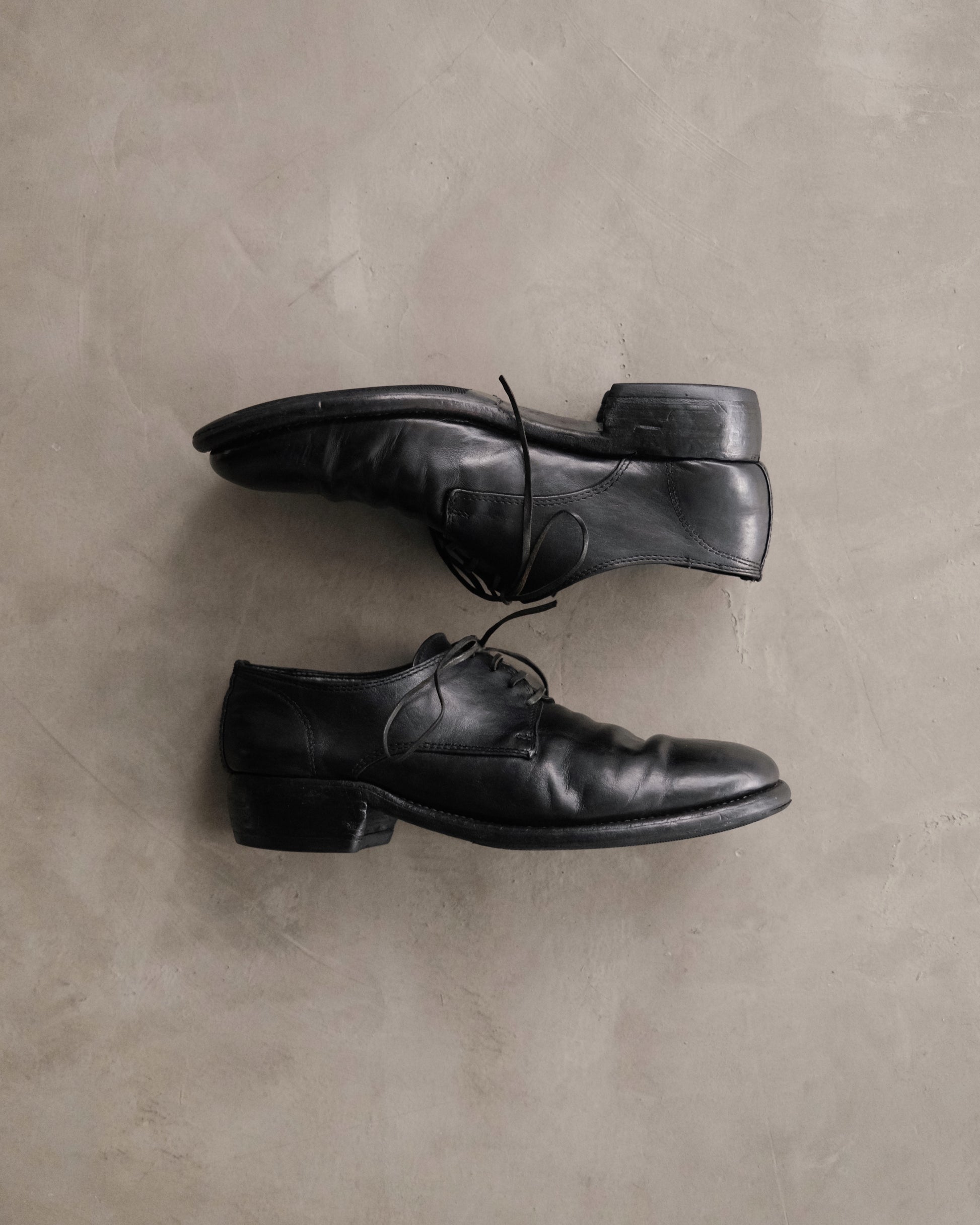 GUIDI 992 Leather Derby Shoes