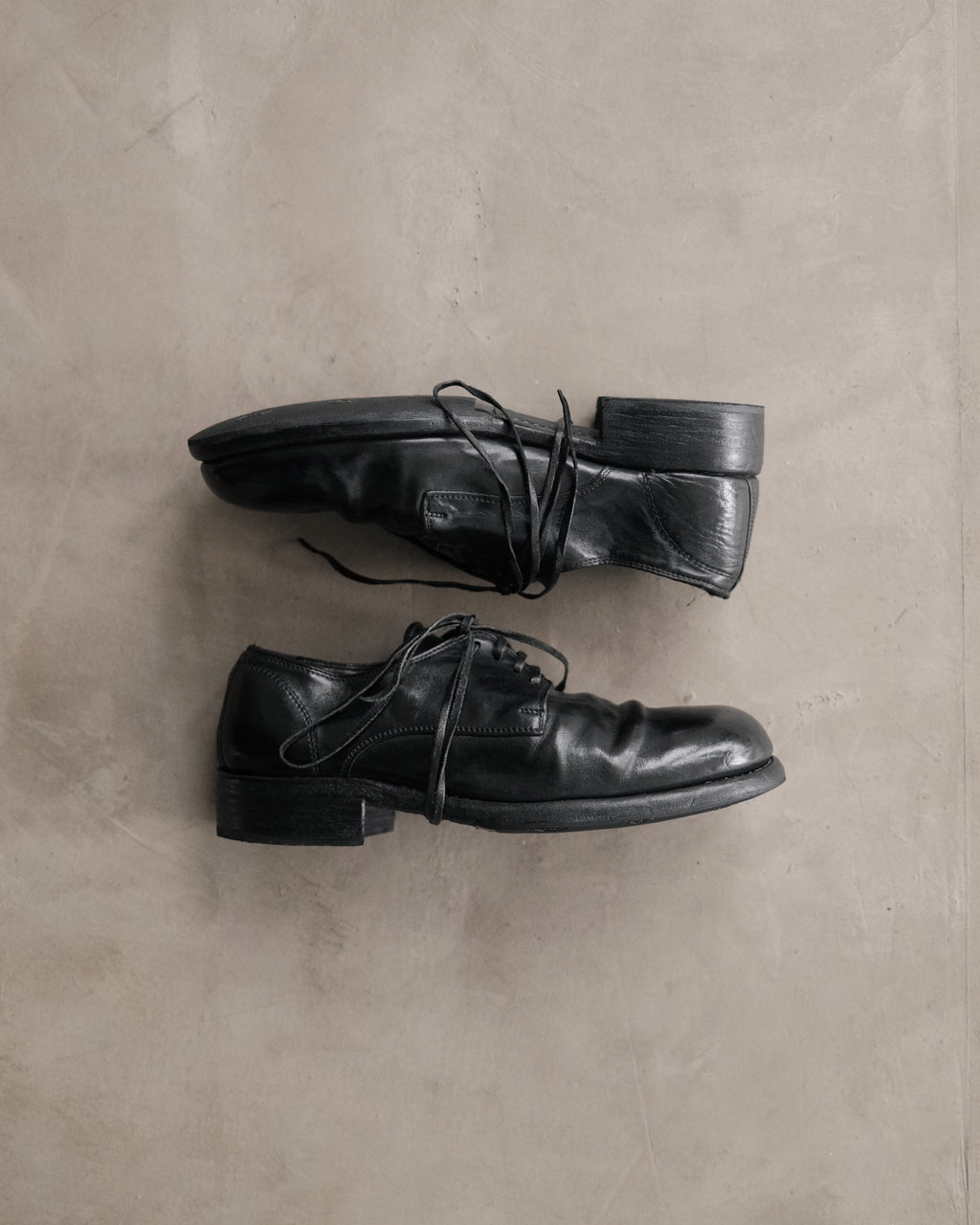GUIDI 992 Leather Derby Shoes