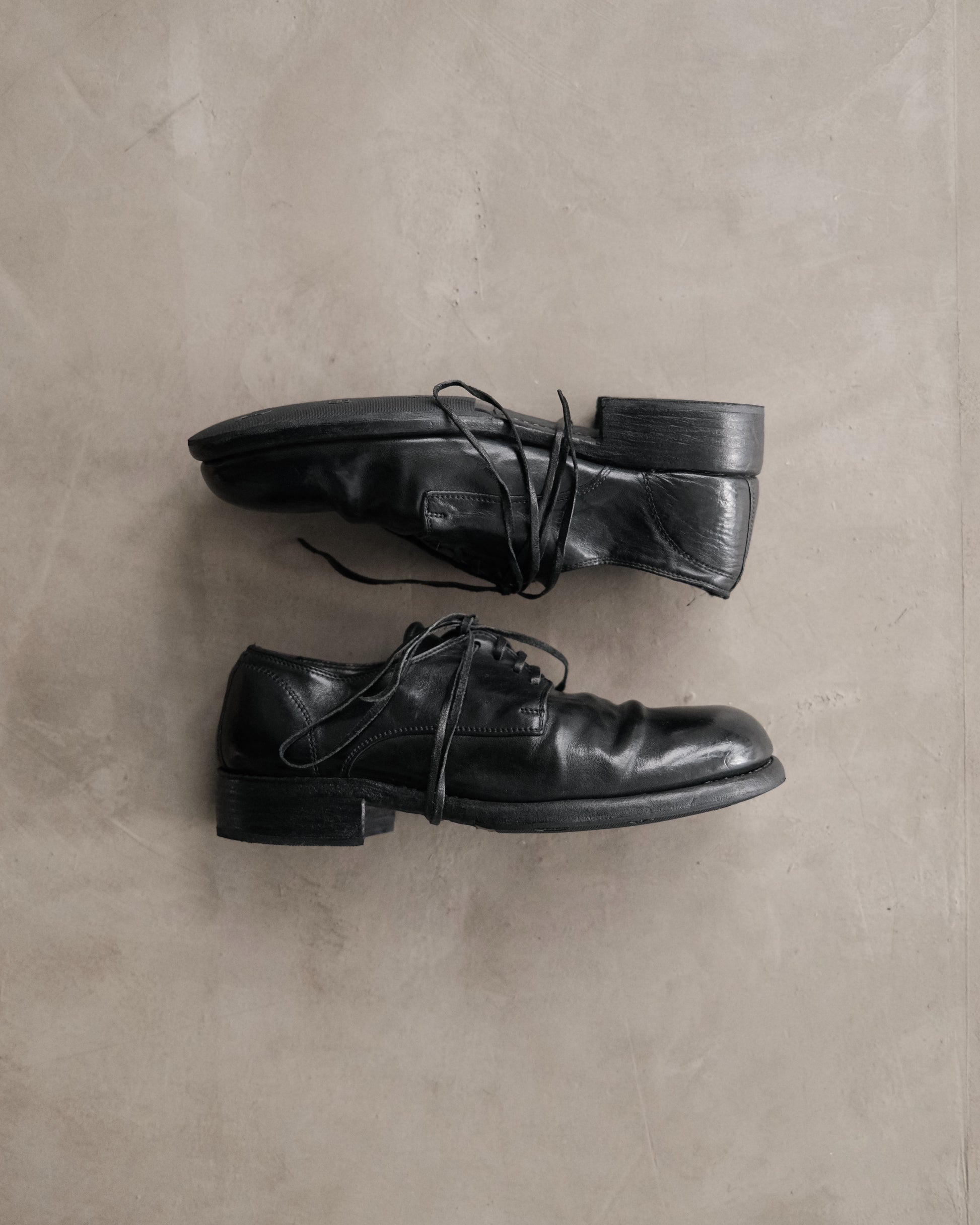 GUIDI 992 Leather Derby Shoes